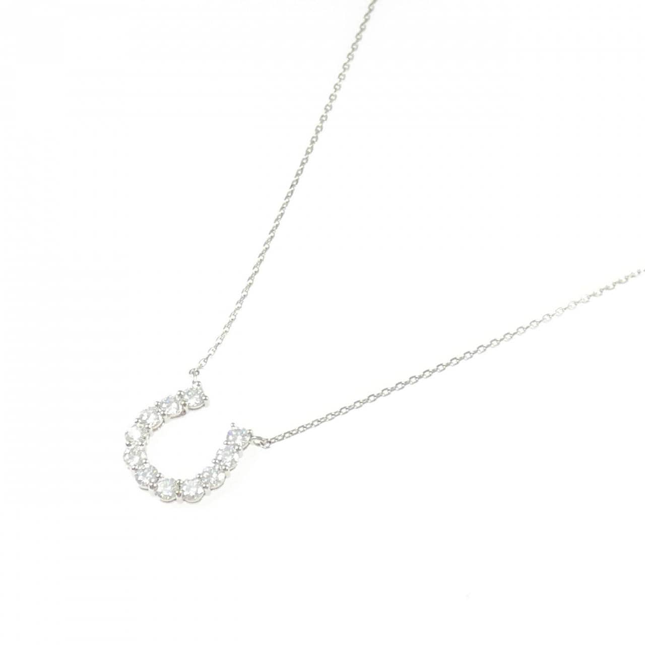 【新品】PT900/PT850 ダイヤモンド ネックレス 1.027CT D VVS1-VS2 VG