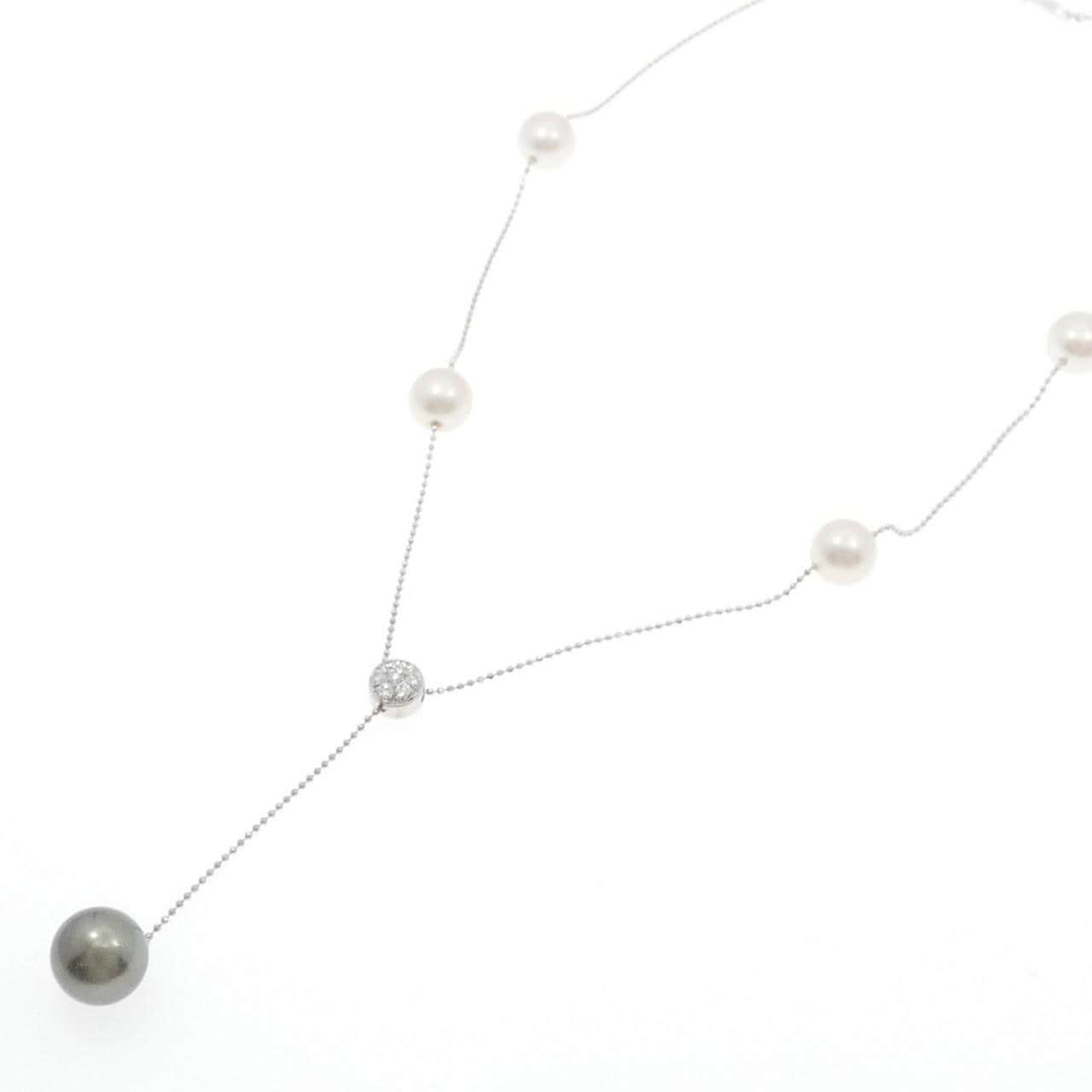 K18WG パール ネックレス