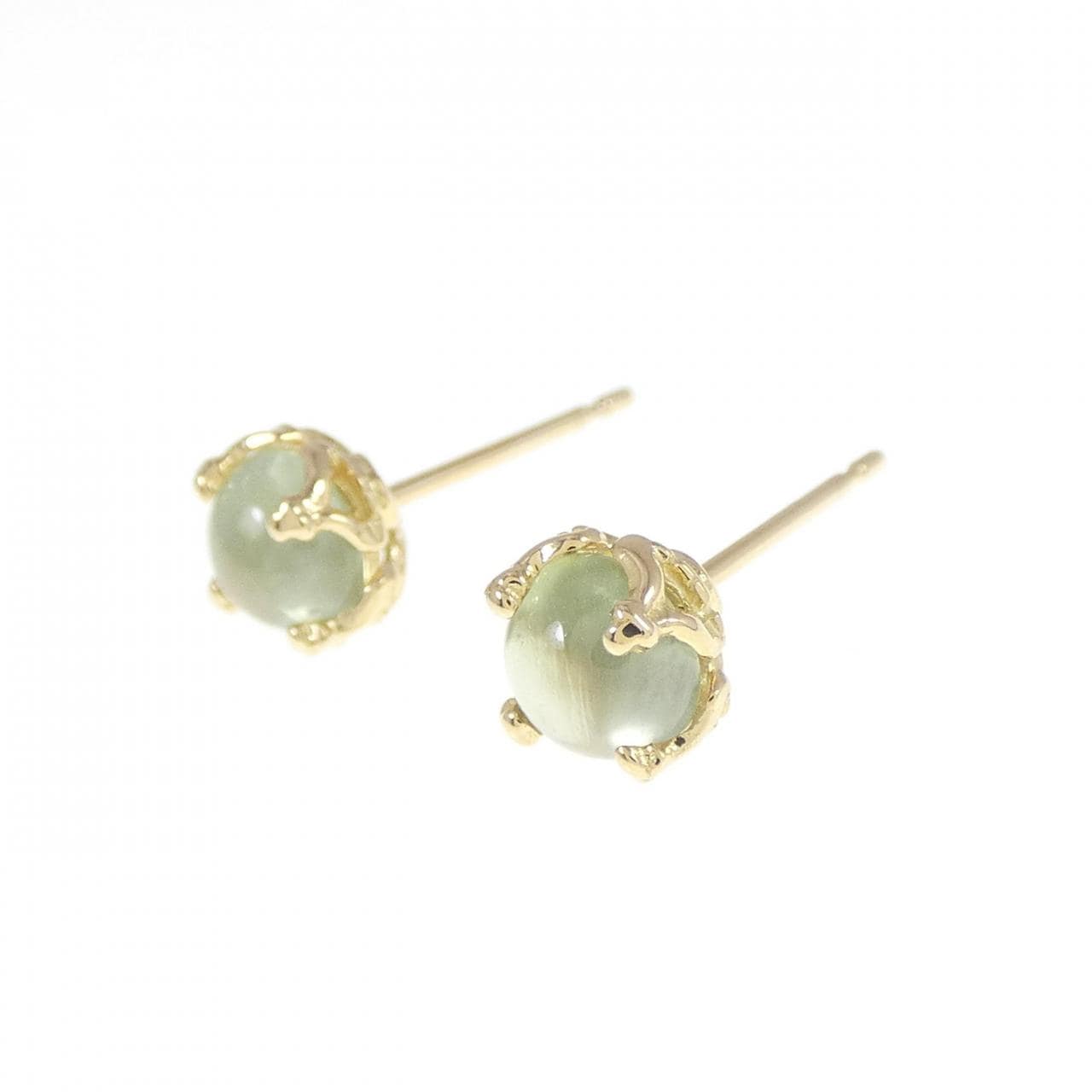 K18YG Plainite Earrings