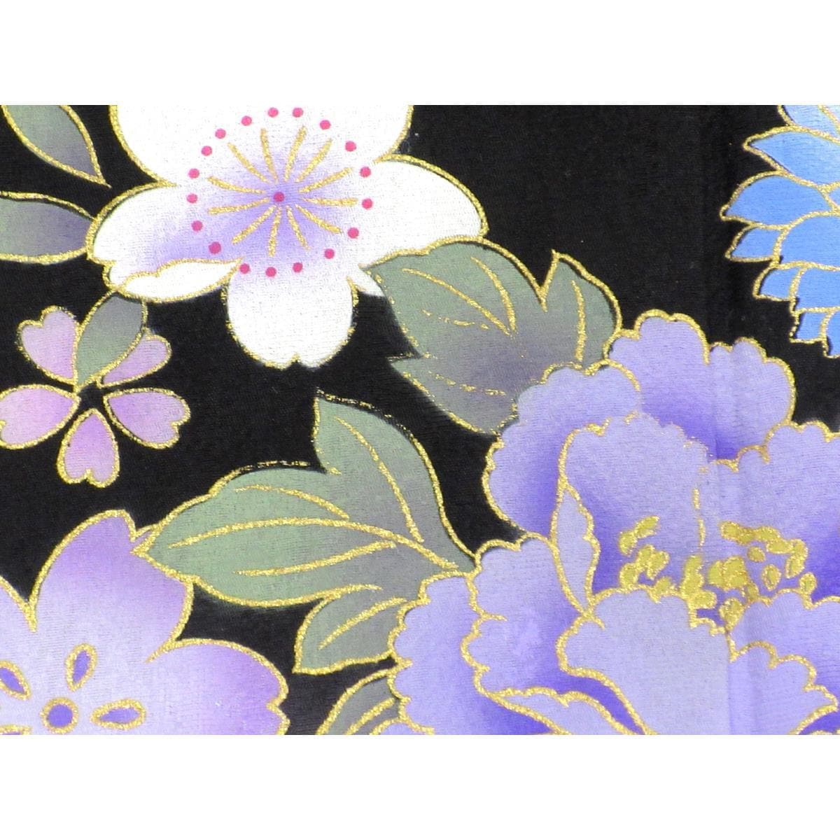 【未使用品】振袖　友禅金彩加工　ボカシ染