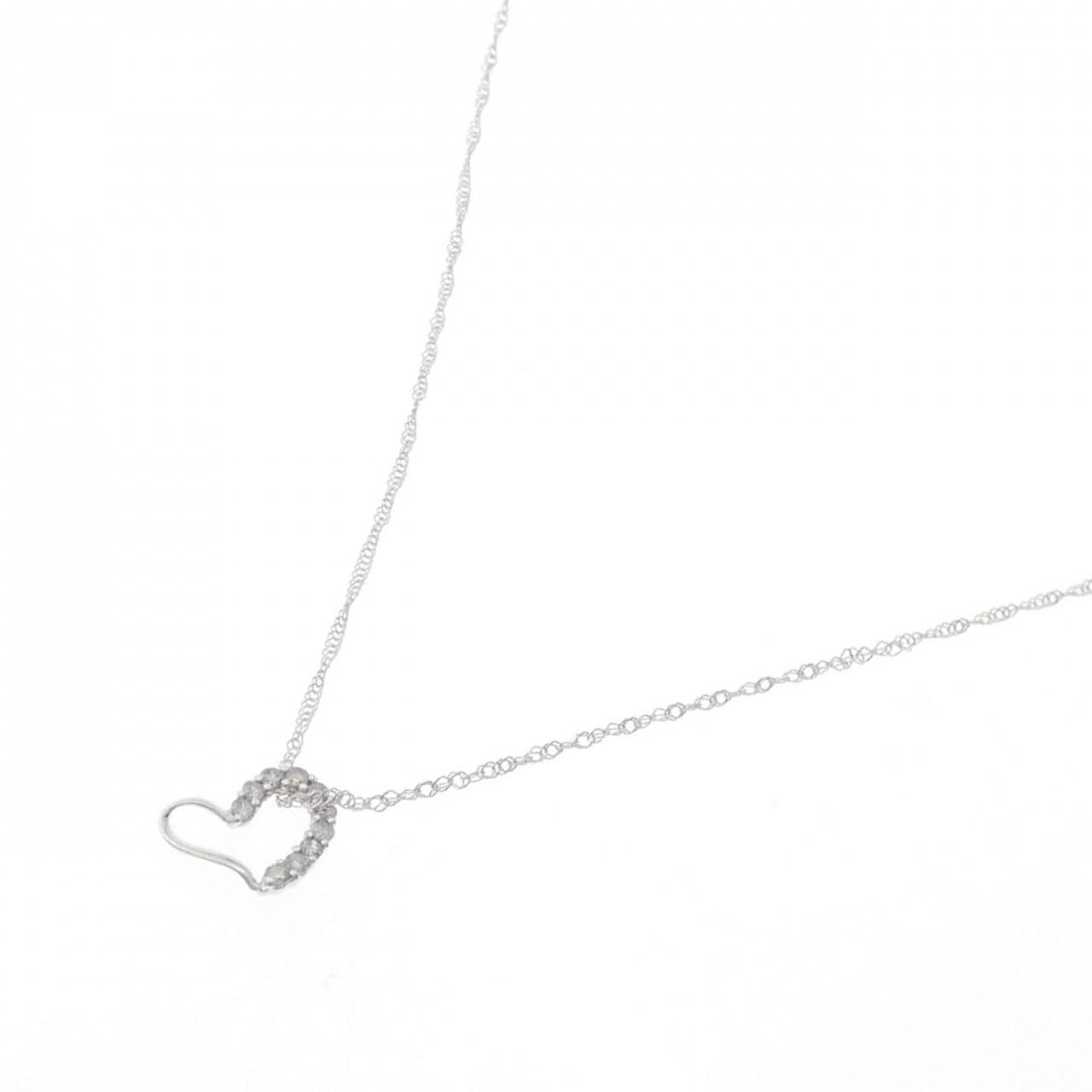 K10WG 心形鑽石項鍊 0.1CT
