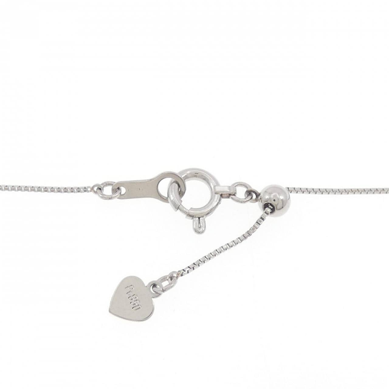 PT900/PT850 ルビー ネックレス 0.98CT