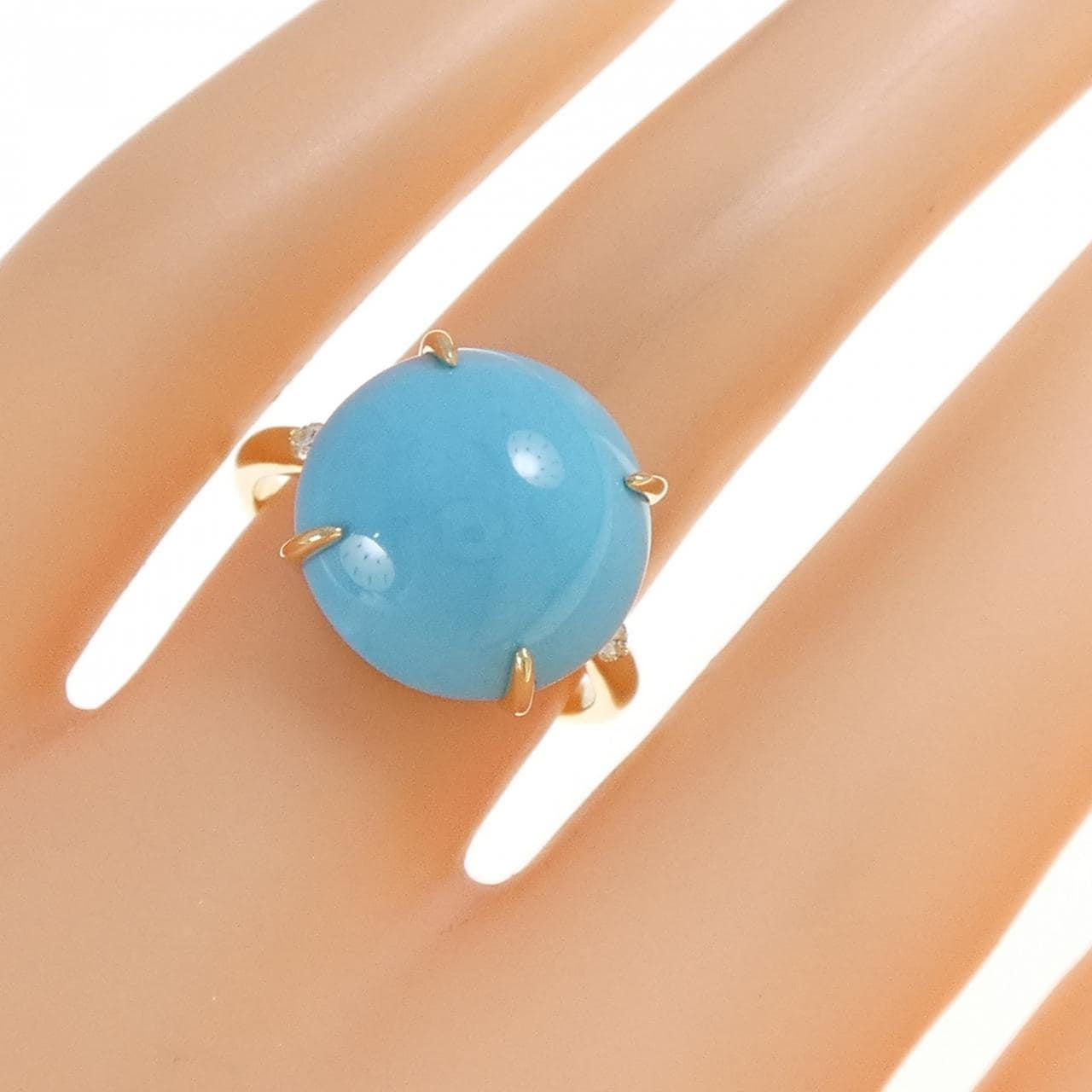 ジーエスティービー ターコイズ リング 6.00CT