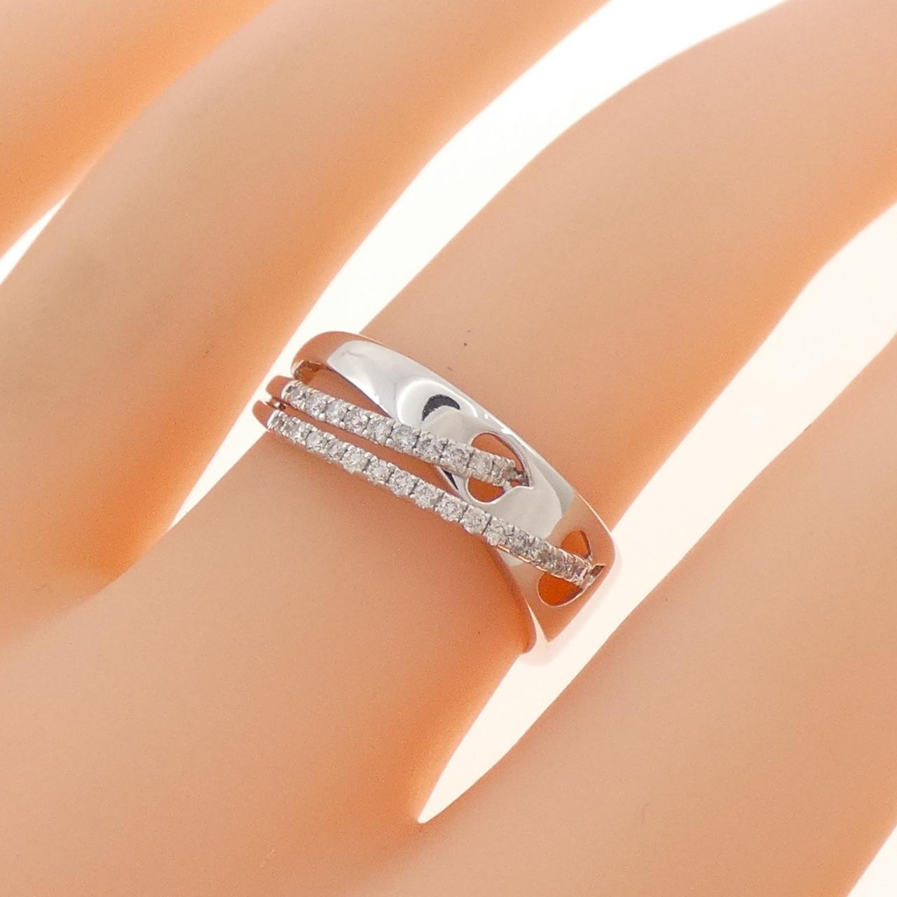 K18WG ダイヤモンド リング 0.20CT