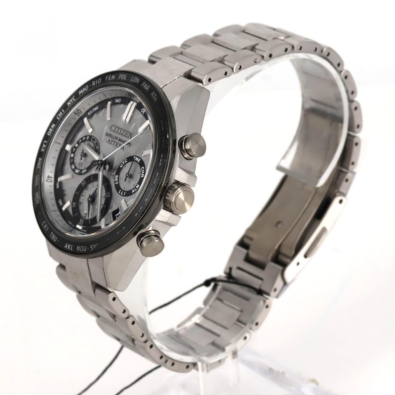 【新品】シチズン アテッサ GPS 電波時計 F950-0029S0G/CC4076-65A TI ソーラークォーツ