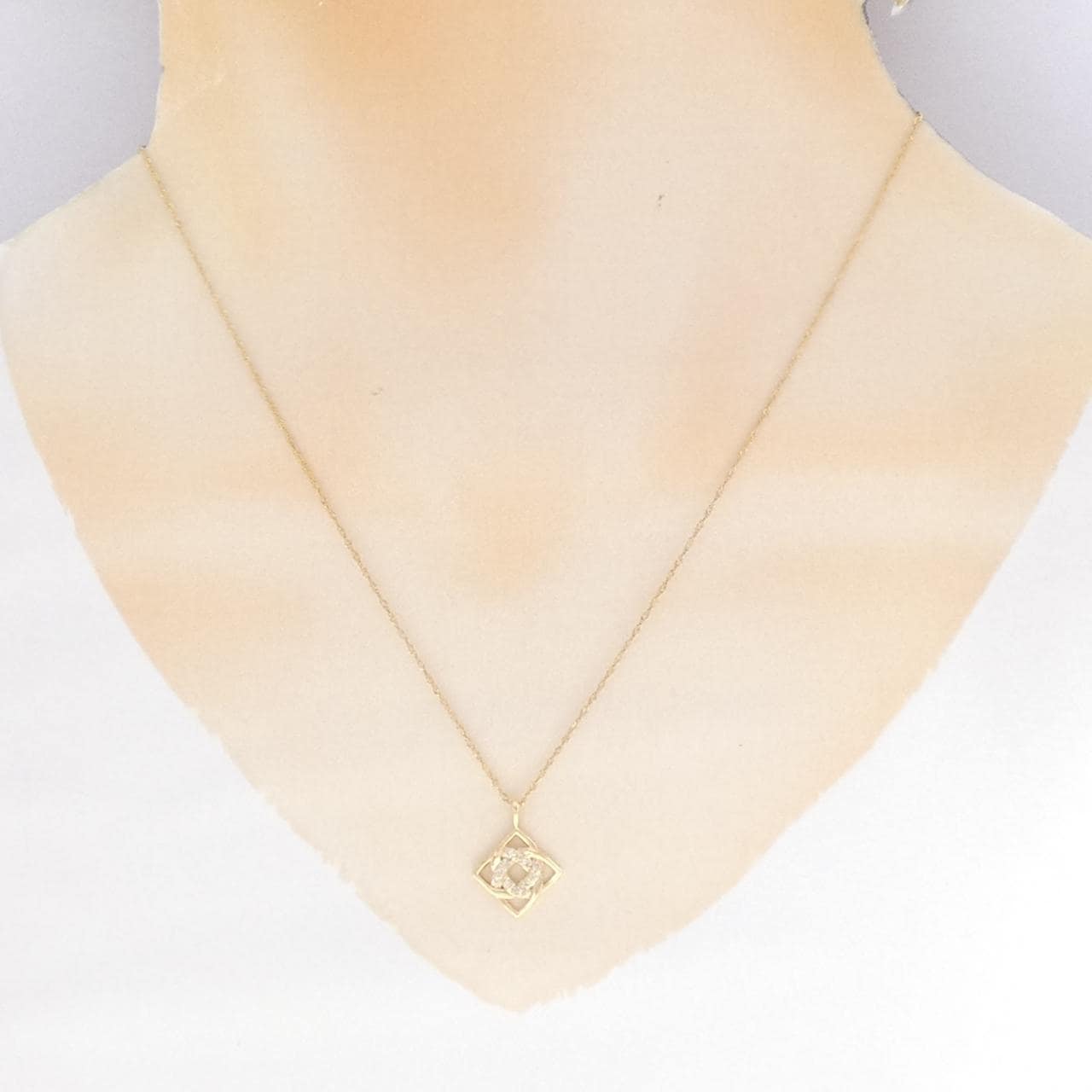 K18YG ダイヤモンド ネックレス 0.10CT