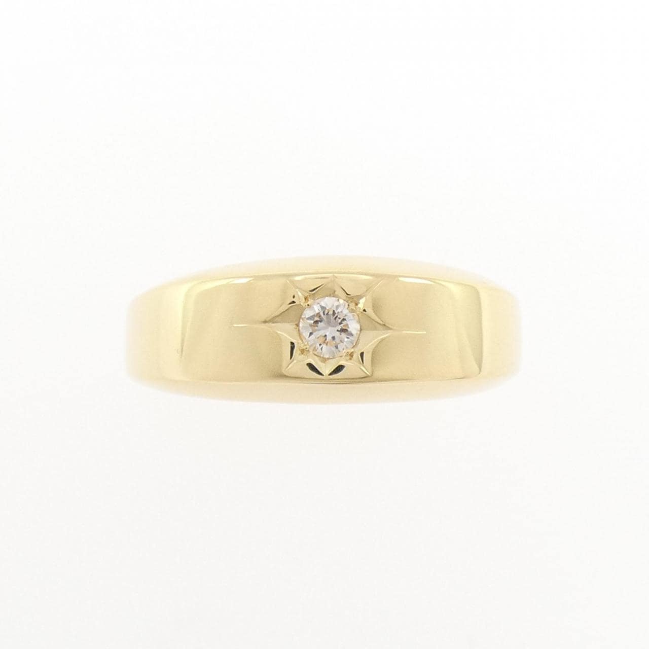 【新品】K18YG ダイヤモンド リング 0.10CT