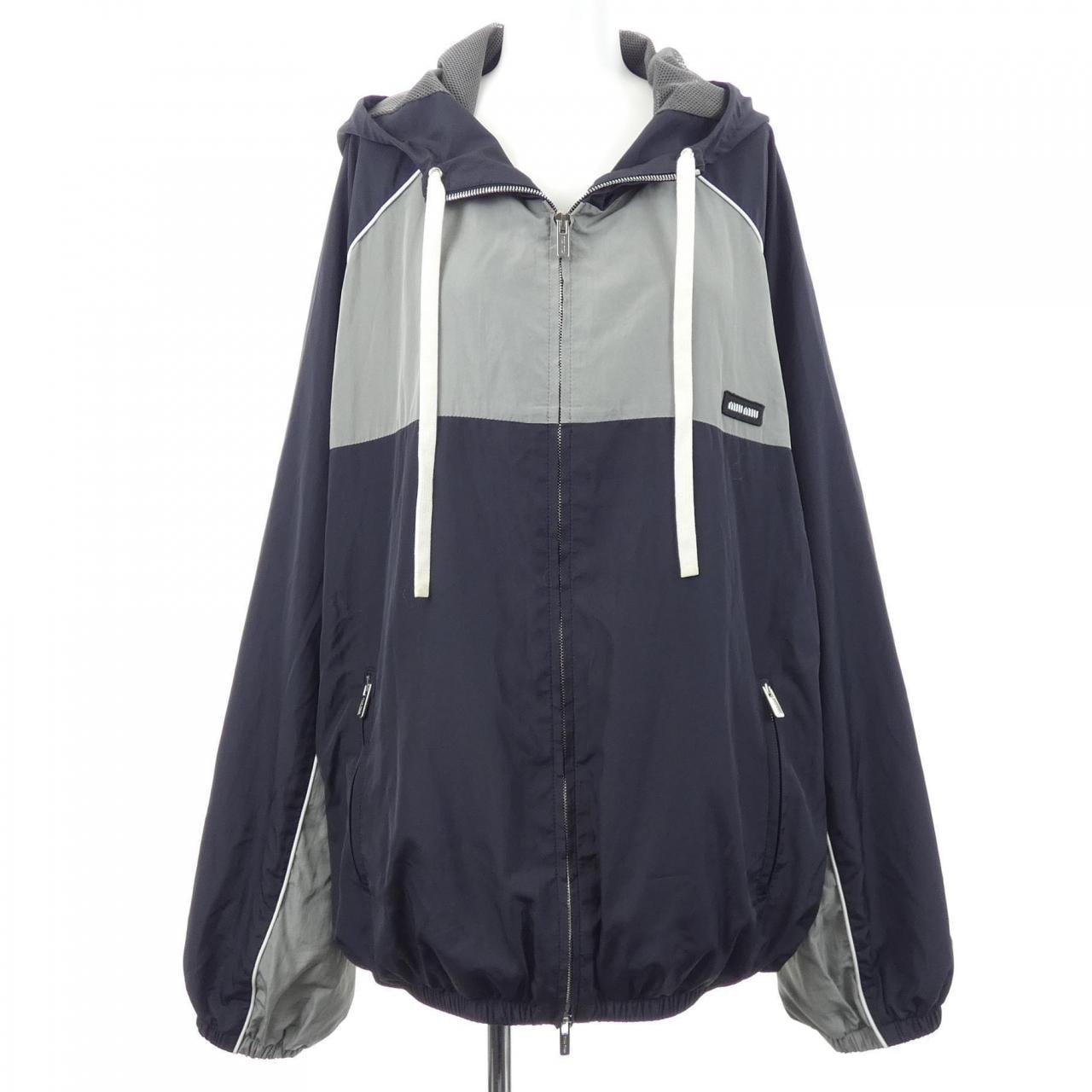 MIU MIU Miu Technical Silk Zip Blouson Jacket ML1220 SOOO 163P Blouson