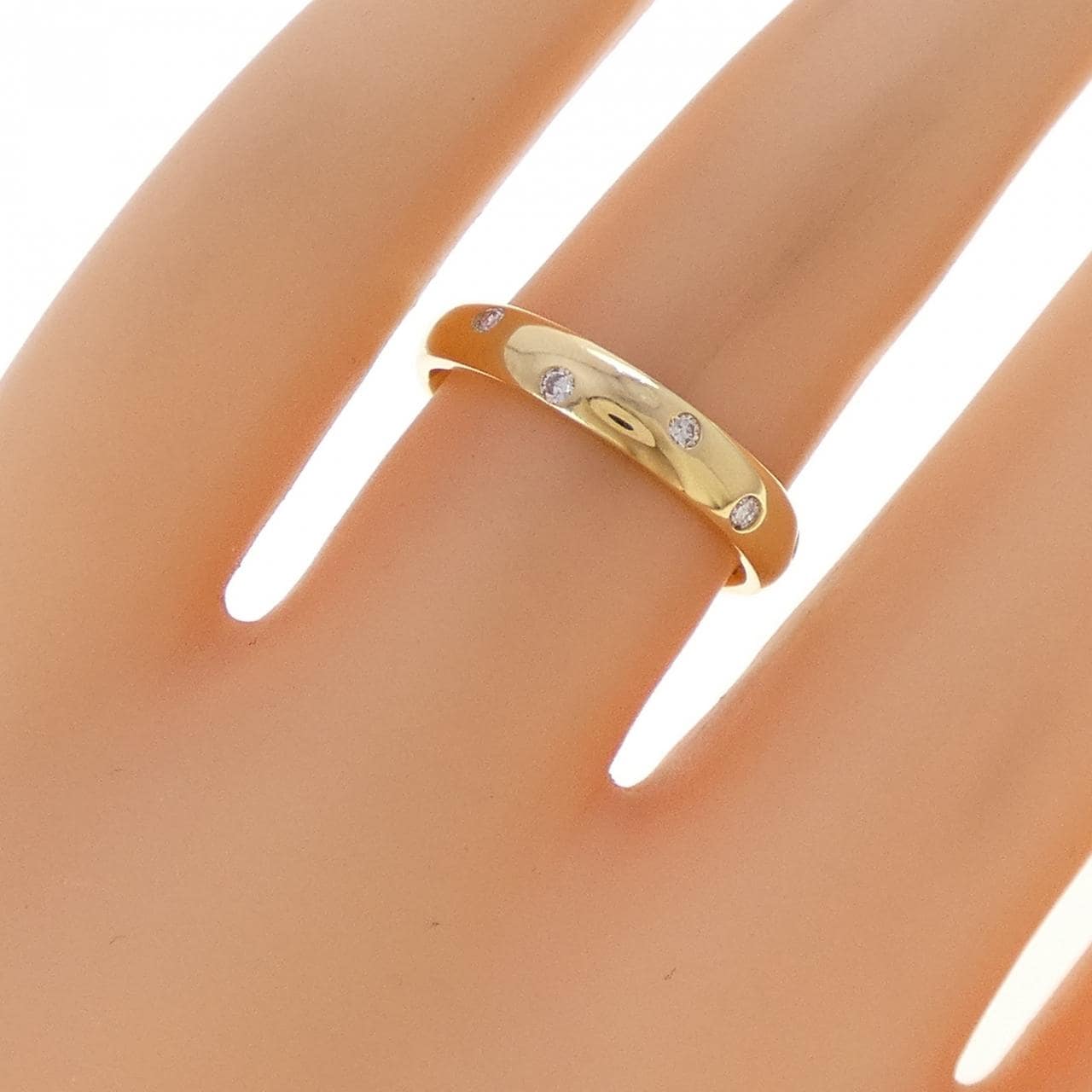 K18YG ダイヤモンド リング 0.13CT