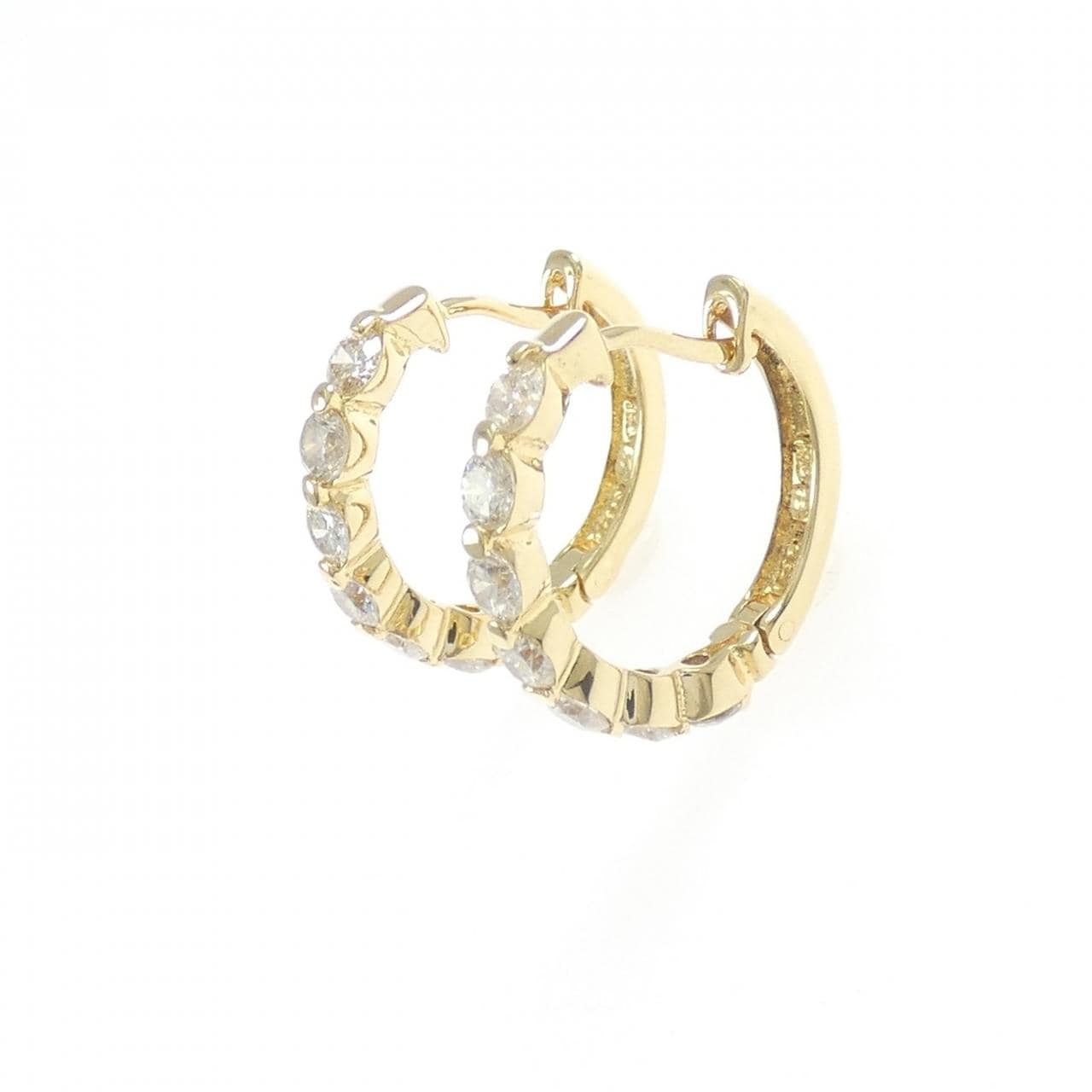 K18YG ダイヤモンド ピアス 1.0CT