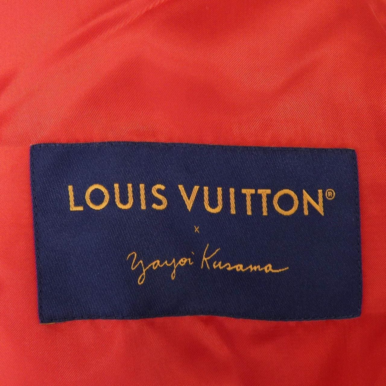 ルイヴィトン LOUIS VUITTON LV×YKサイケデリックフラワーエンブロイダードバーシティブルゾ HOL31EMJY 草間彌生 スタジャン