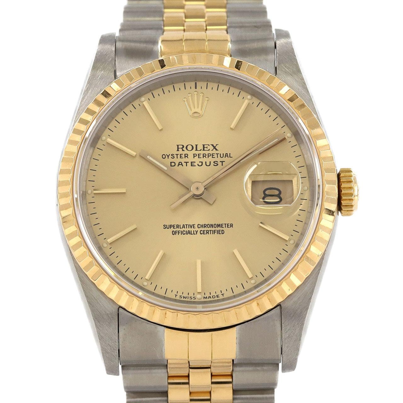 ROLEX Datejust 16233 SSxYG Automatic E number