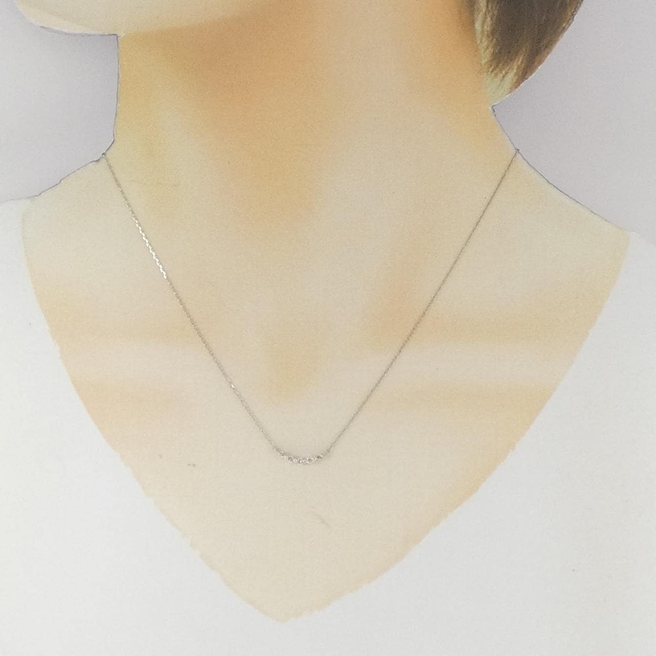 PT900/PT850 ダイヤモンド ネックレス 0.12CT