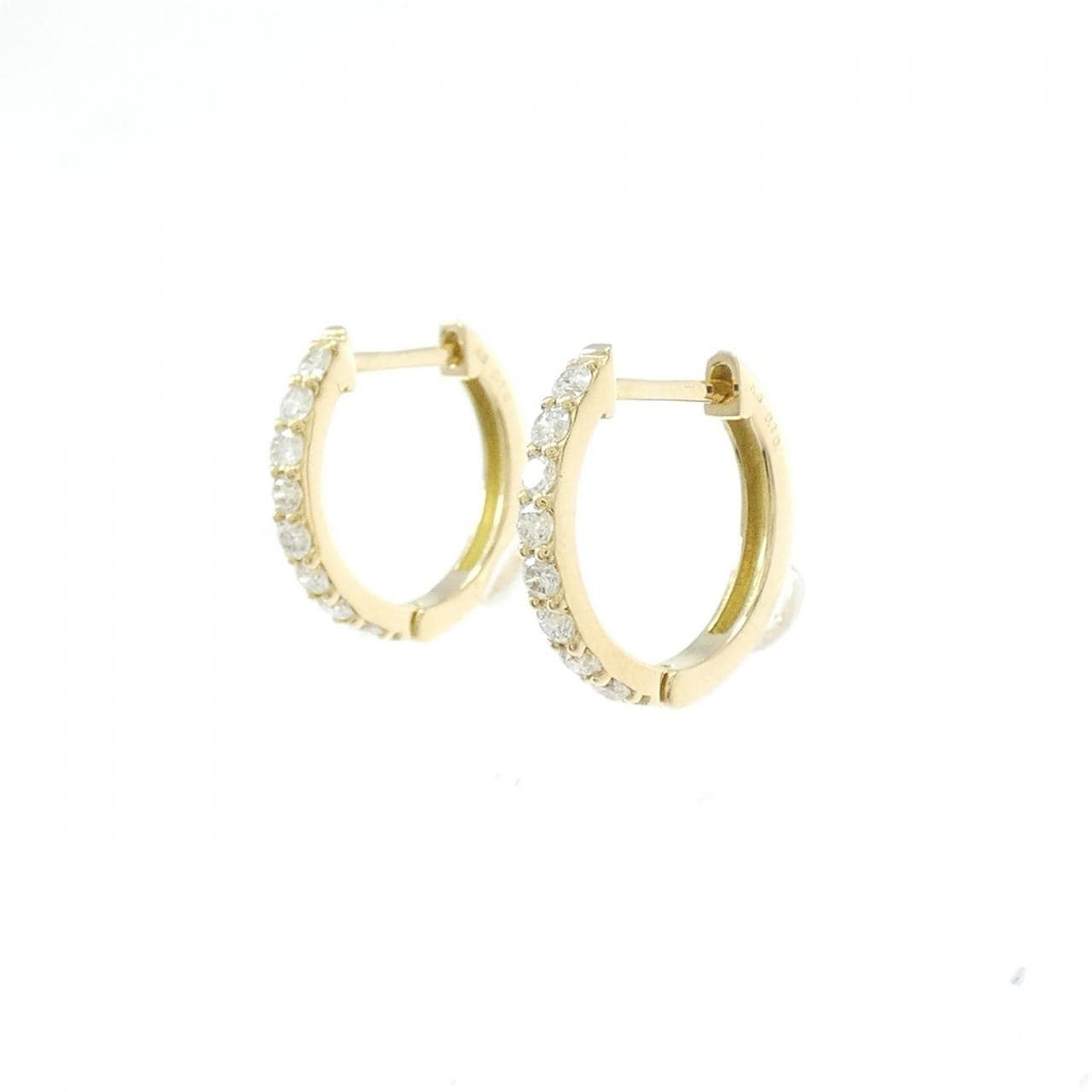 [再加工款] K18YG鑽石耳環0.20CT