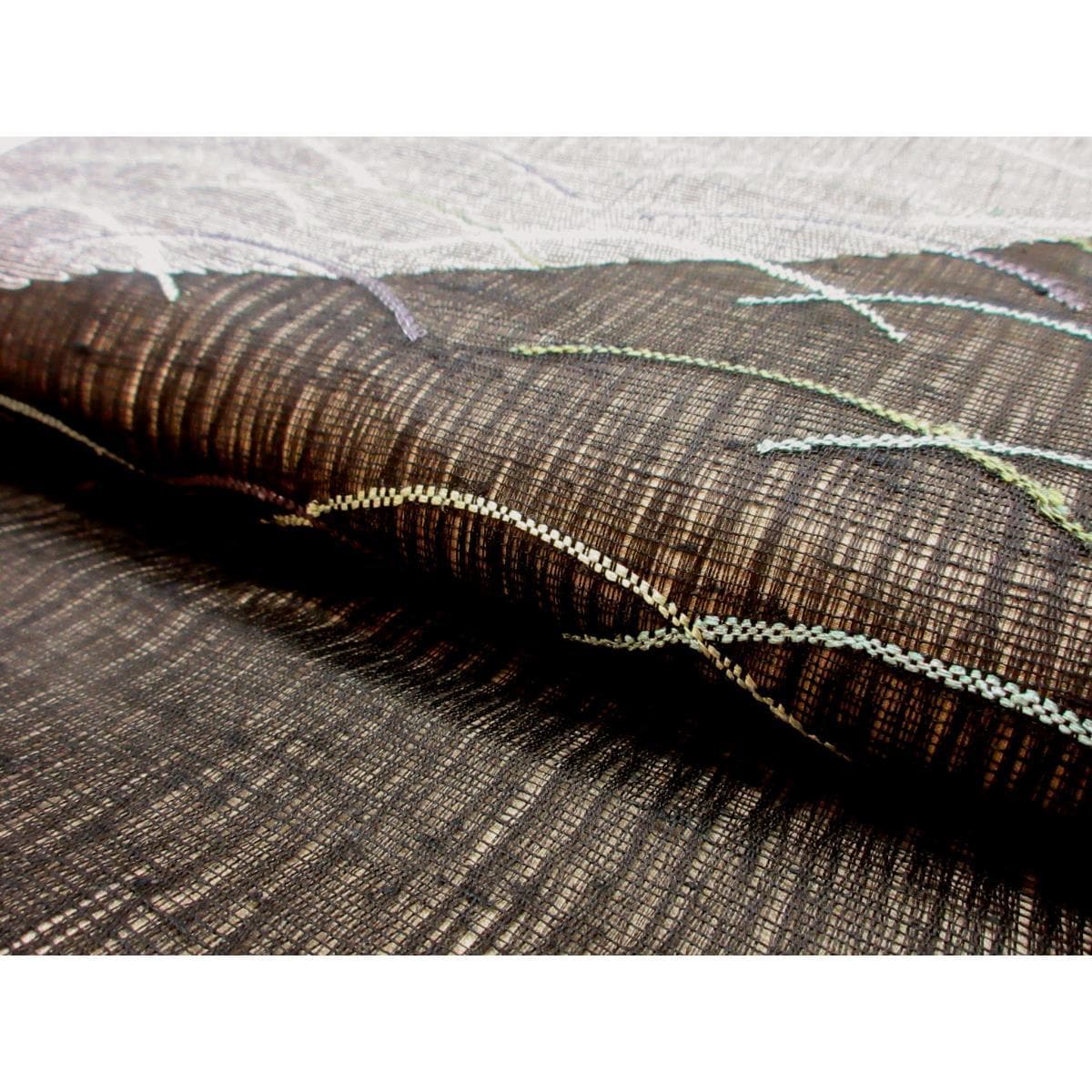 夏袋帯　透かしすくい織　リバーシブル