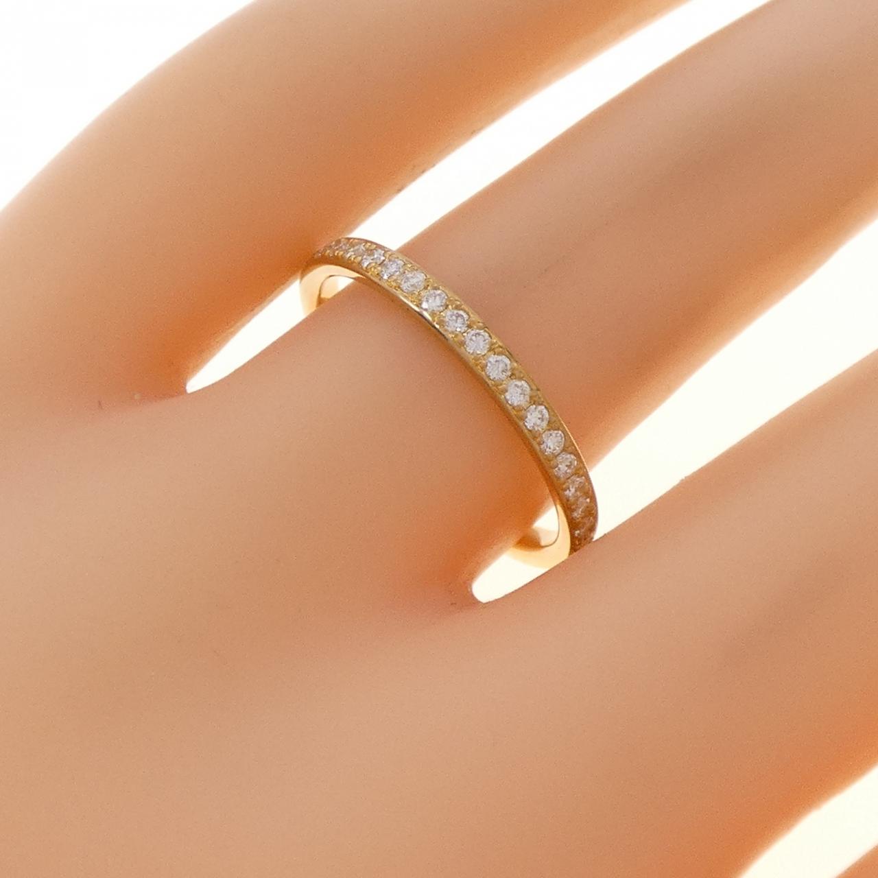 【リメイク】K24YG ハーフエタニティ ダイヤモンド リング 0.20CT