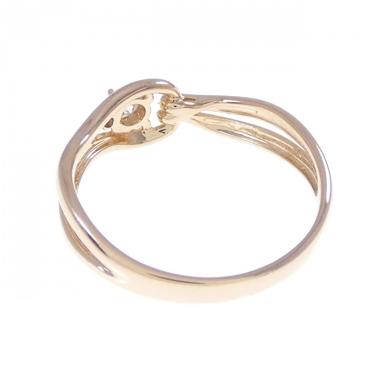 K18PG ダイヤモンド リング 0.10CT
