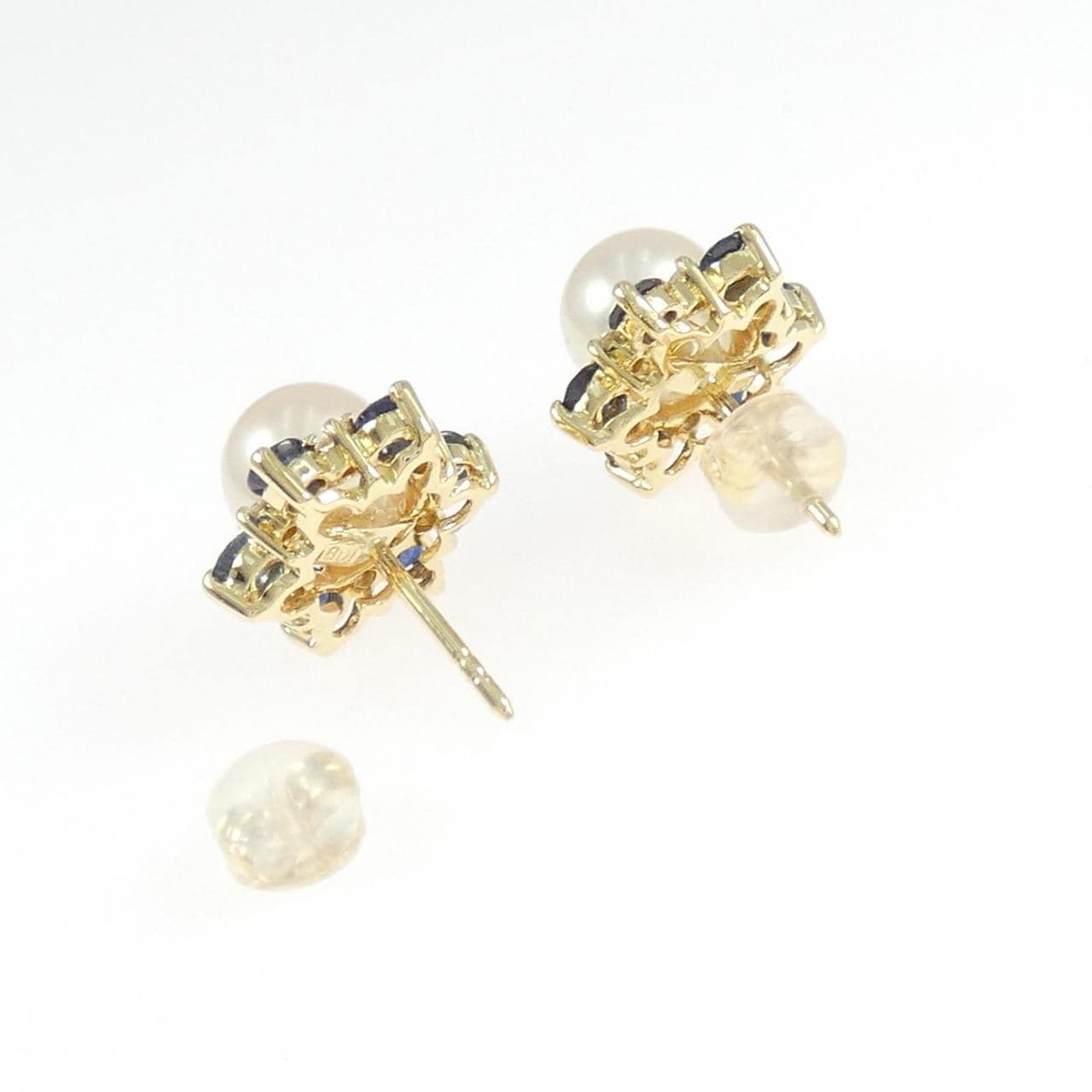 K18YG アコヤパール ピアス 7.4mm