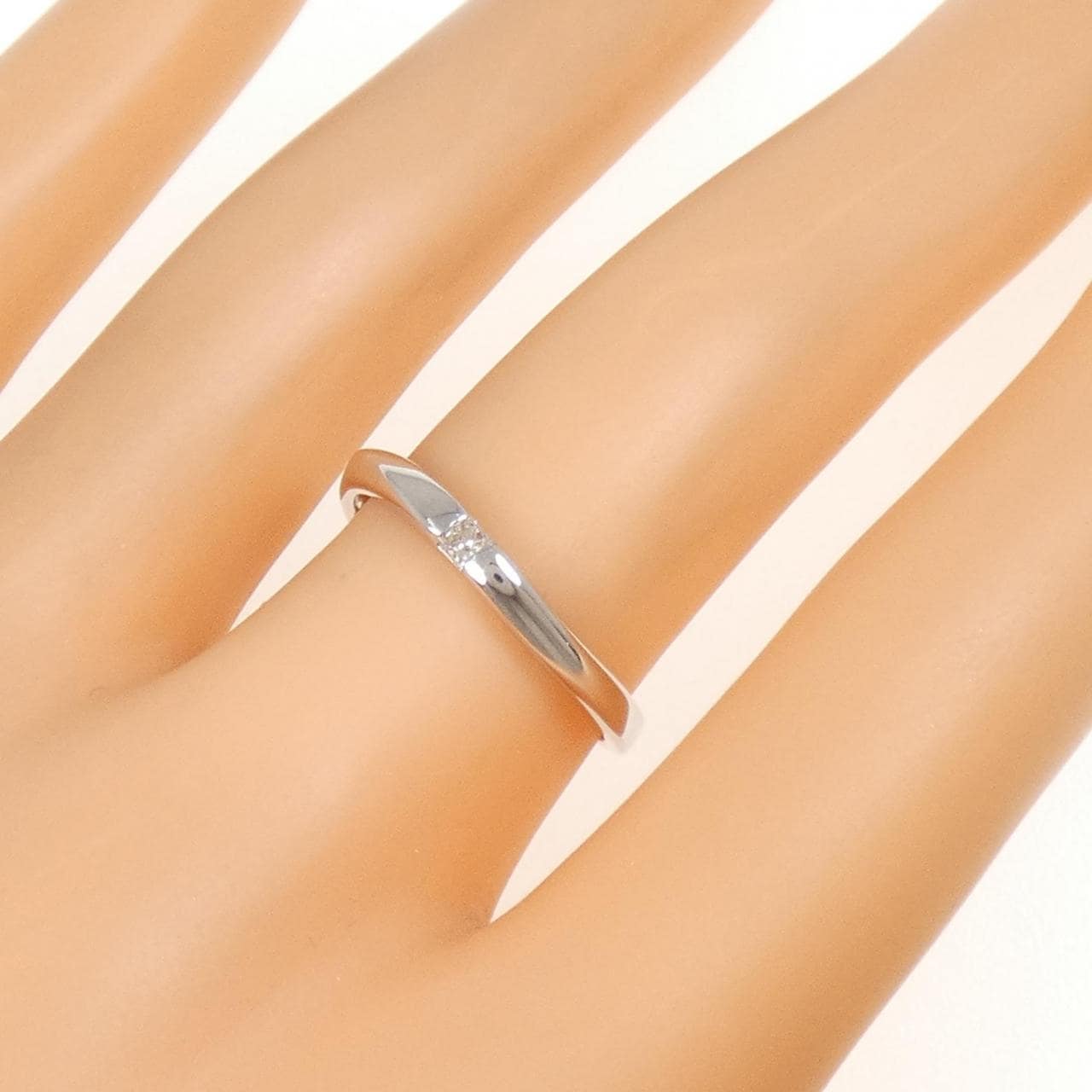 K18WG ダイヤモンド リング 0.07CT