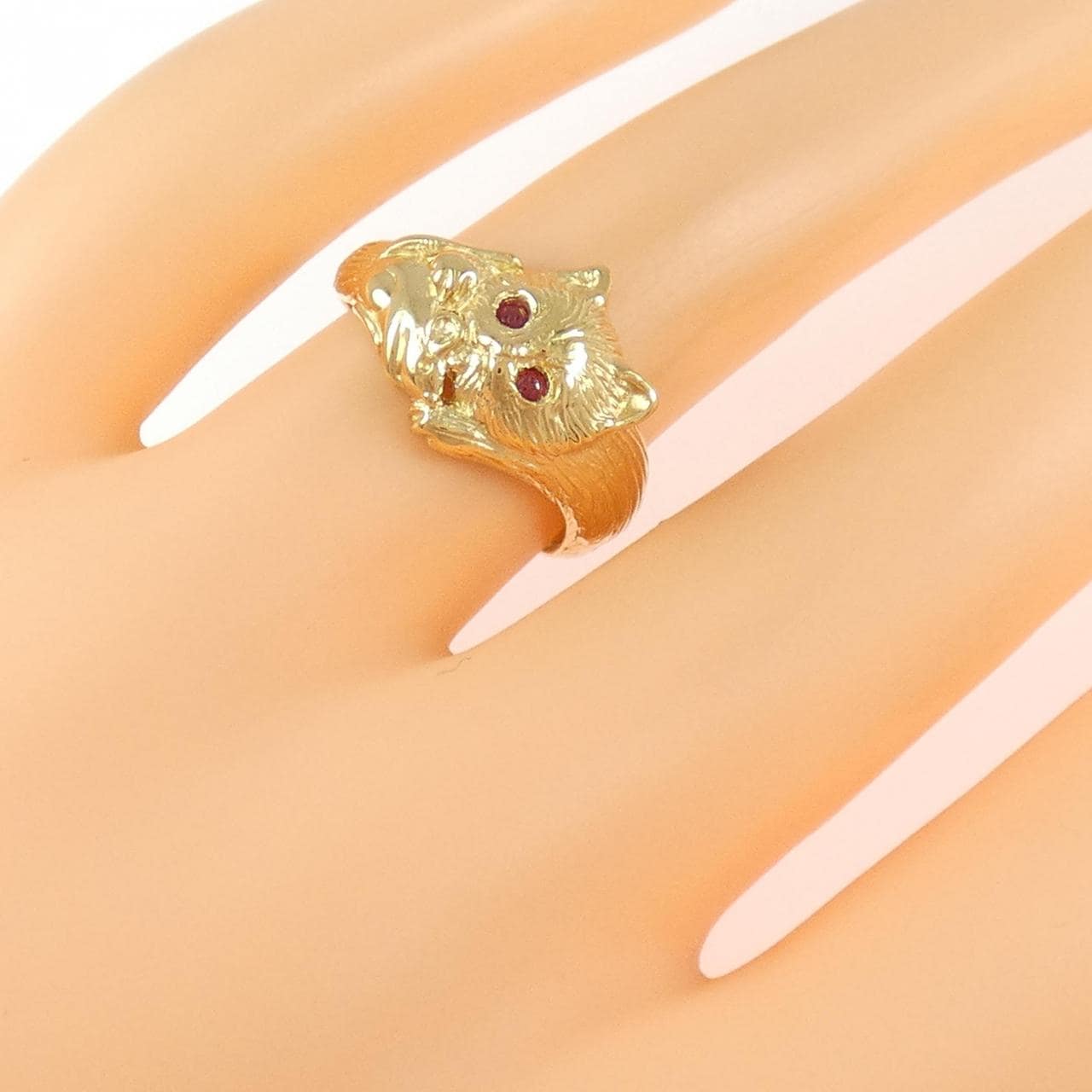 K18YG ルビー リング