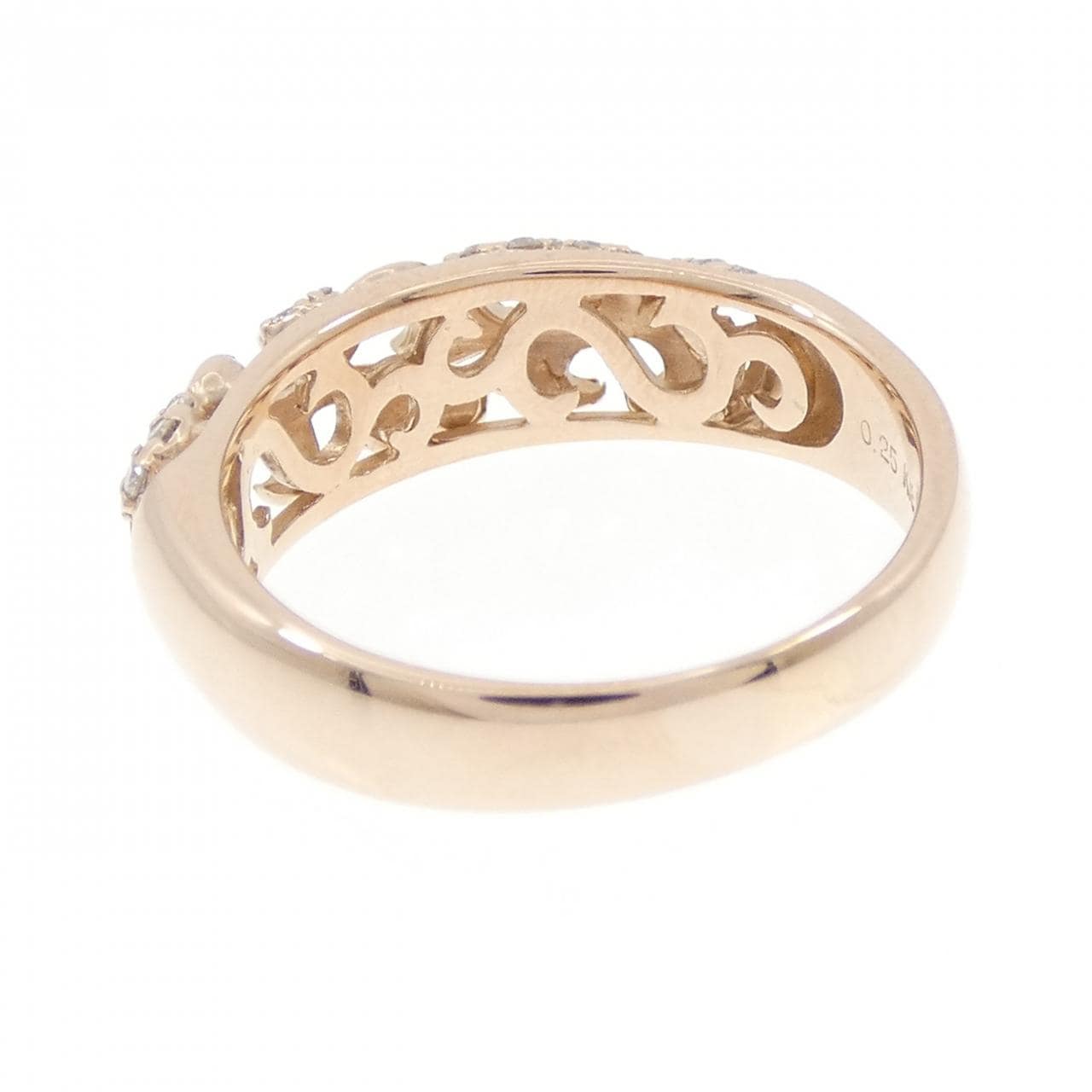 K18YG ダイヤモンド リング 0.25CT