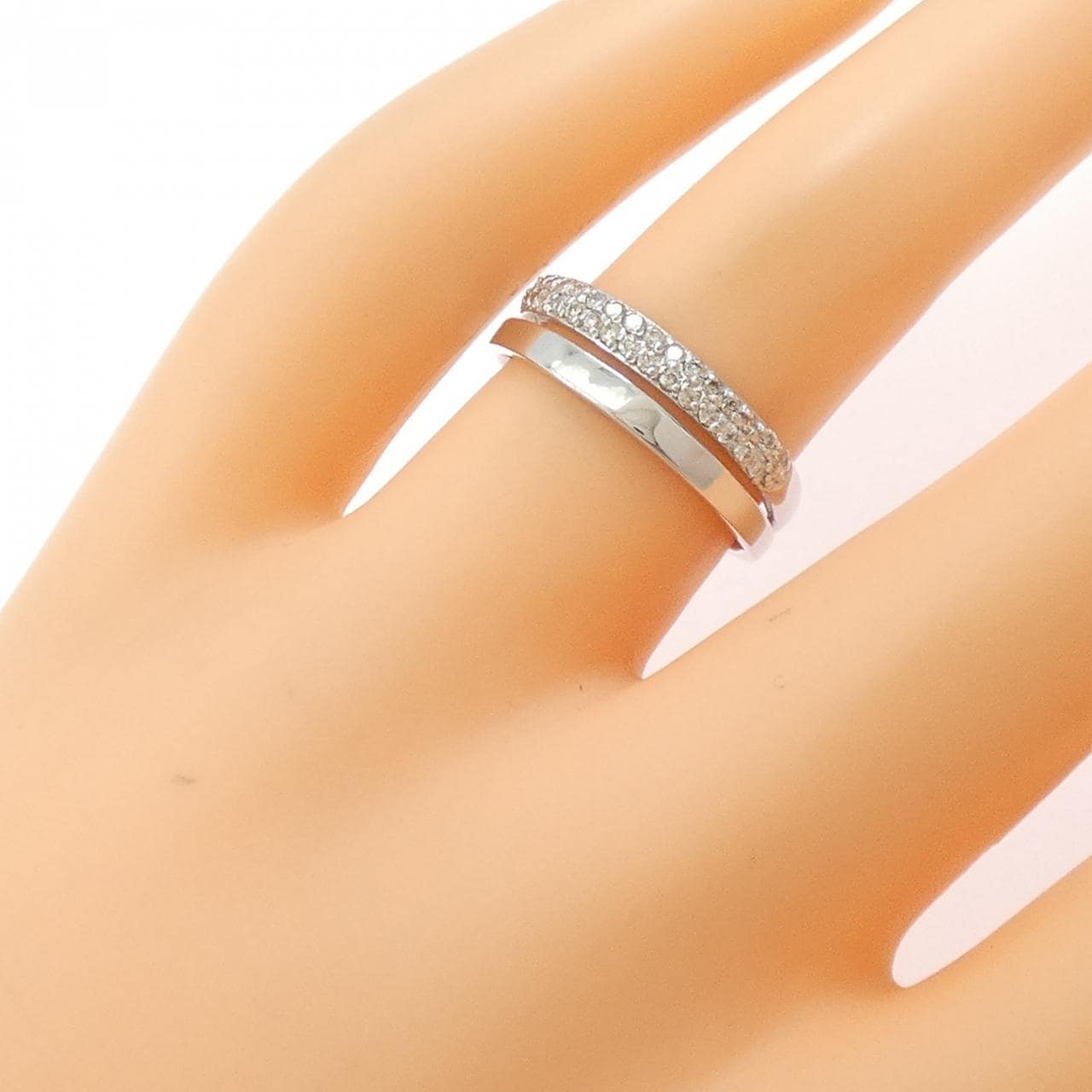 K18WG ダイヤモンド リング 0.20CT