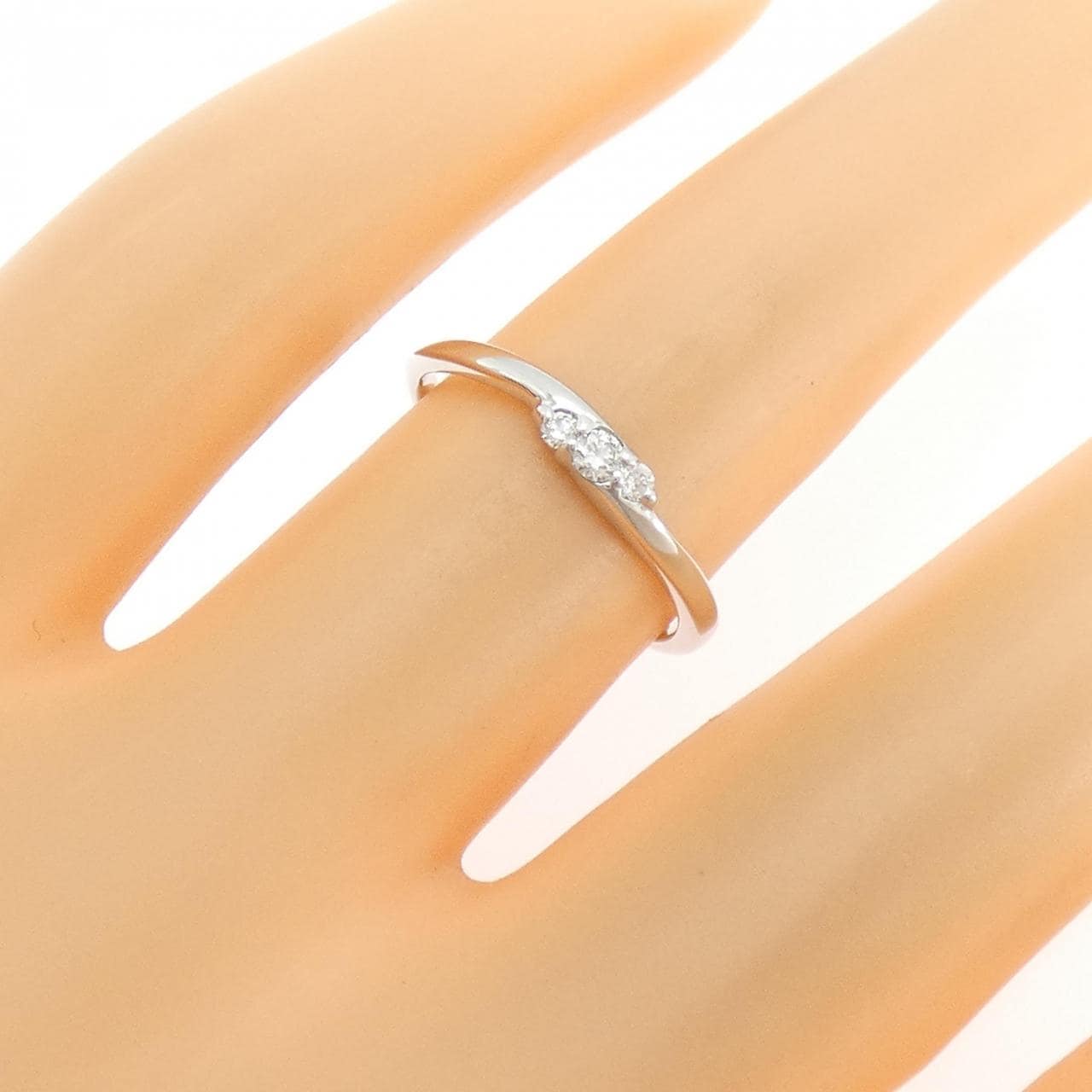 K10WG ダイヤモンド リング 0.07CT