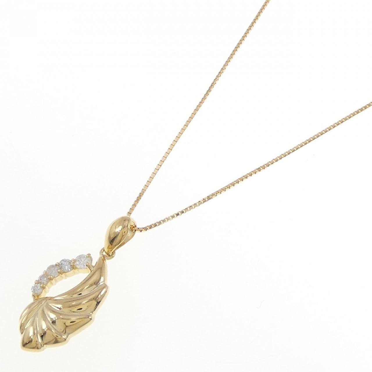 K18YG ダイヤモンド ネックレス 0.16CT