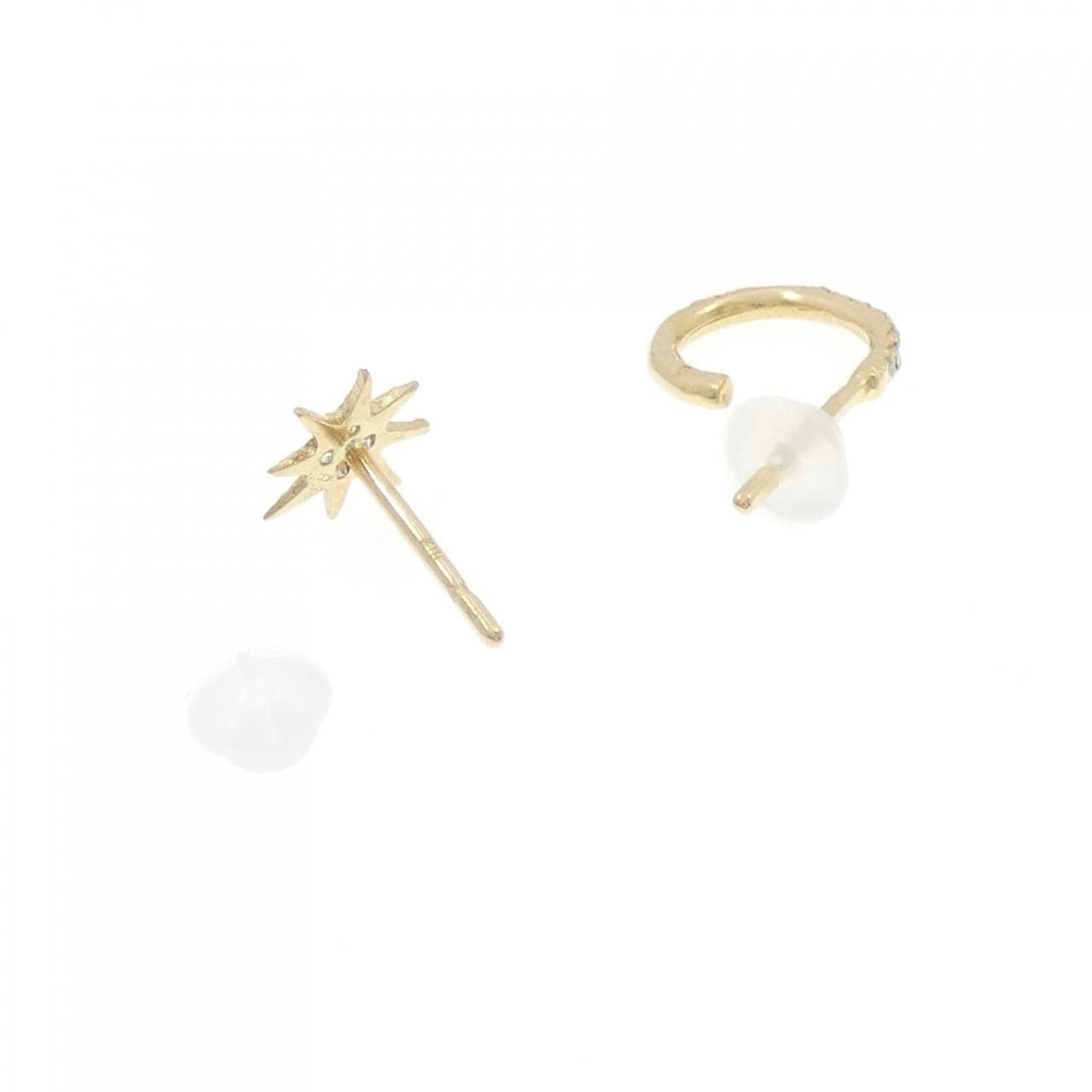 K18YG ダイヤモンド ピアス