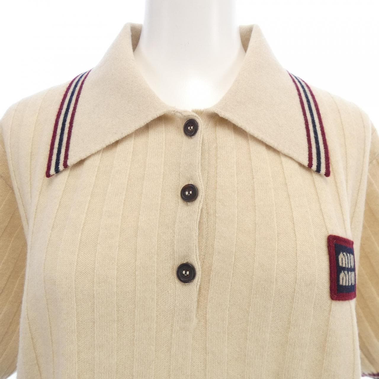 ミュウミュウ MIU MIU MIU MIUロゴパッチ MML878 SOOO 138Q ニット