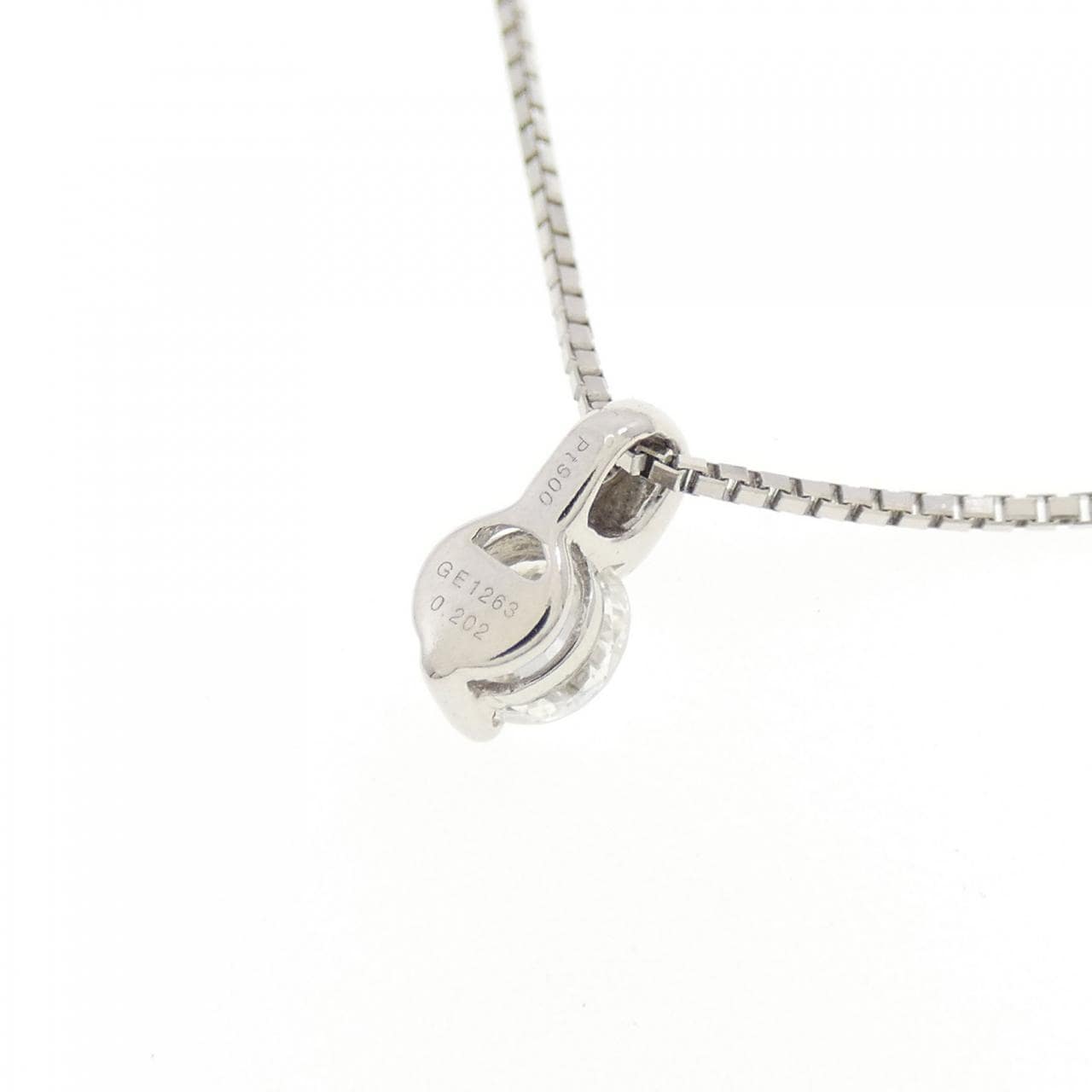 PT ソリティア ダイヤモンド ネックレス 0.202CT
