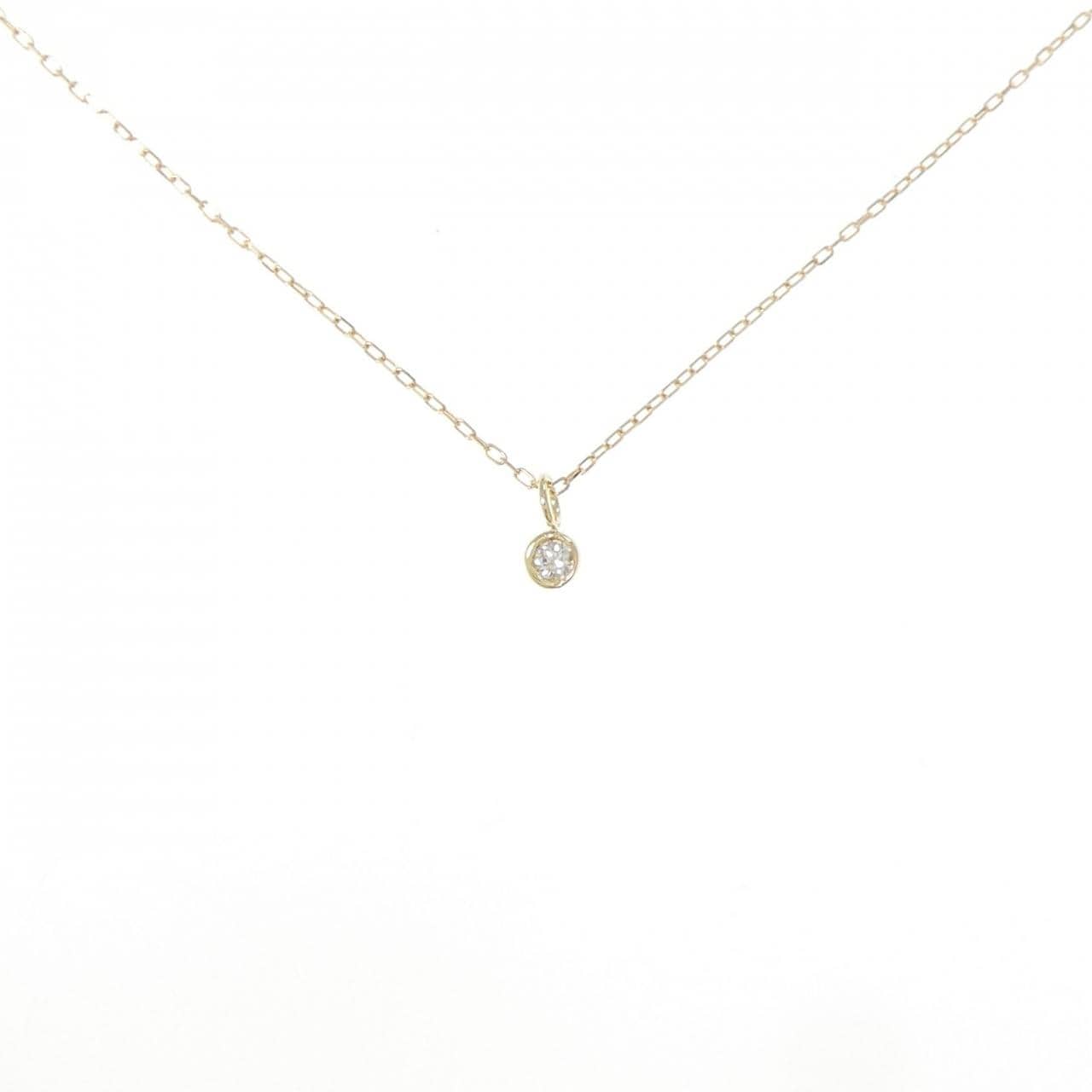 K18YG ダイヤモンド ネックレス 0.02CT
