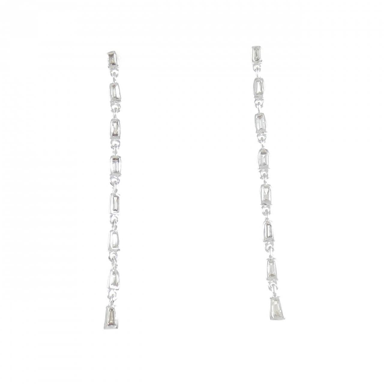 K18WG ダイヤモンド ピアス 0.22CT