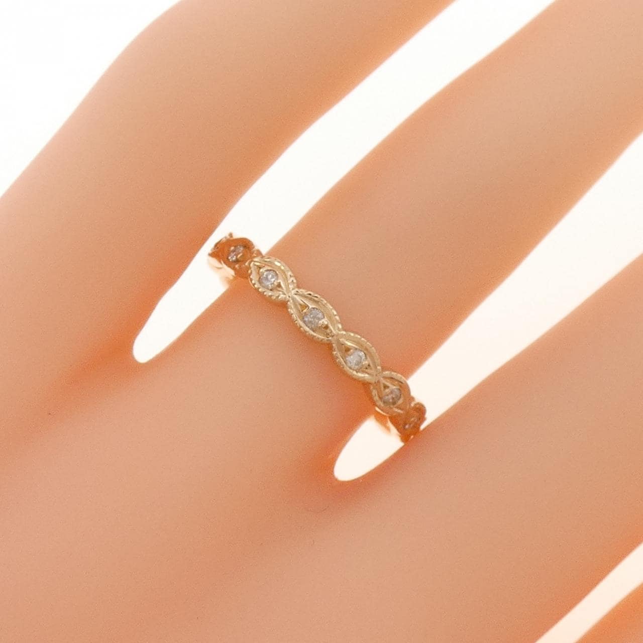 アガット ダイヤモンド リング 0.07CT
