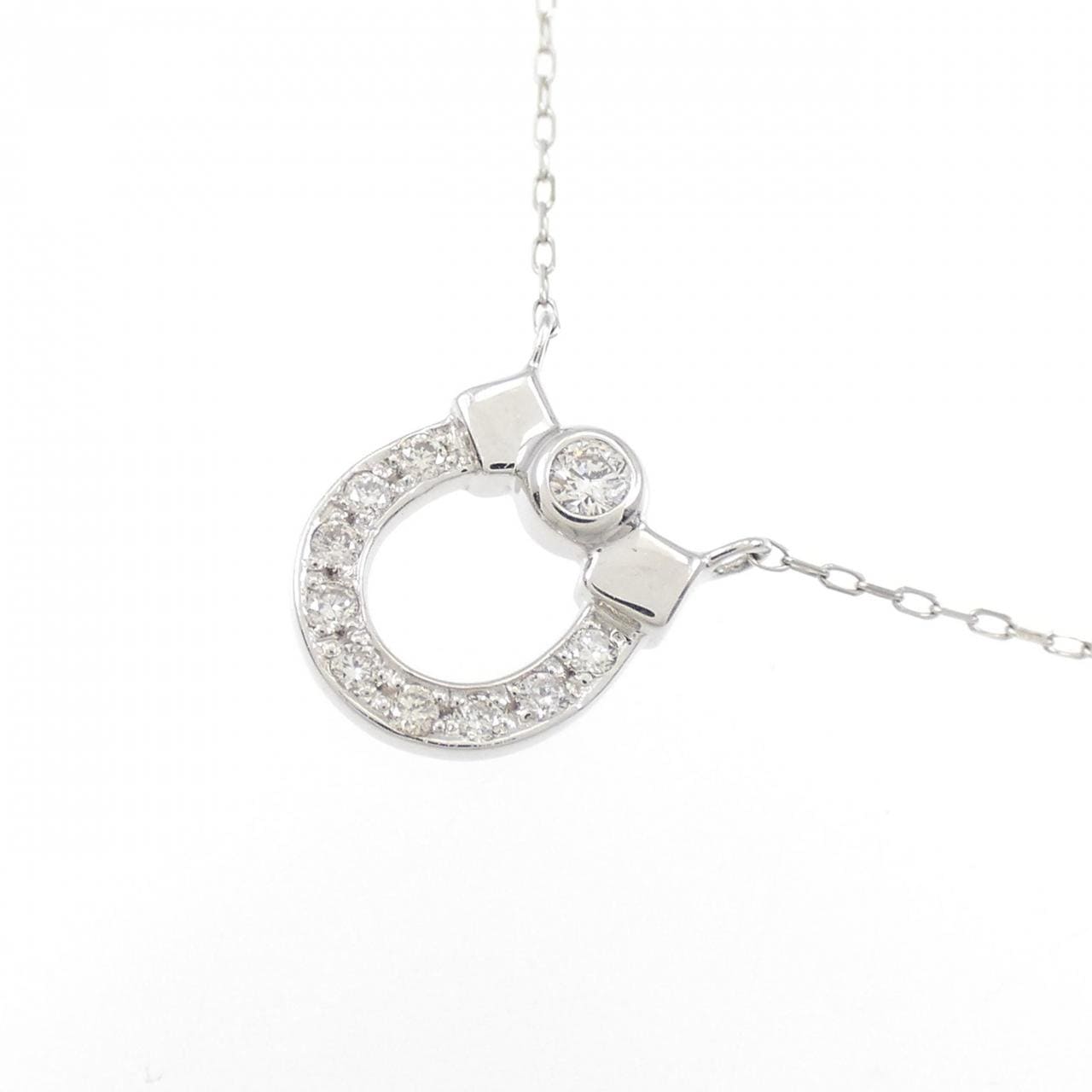 【新品】PT ダイヤモンド ネックレス 0.06CT