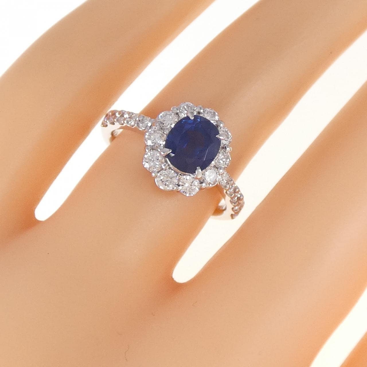 PT900 サファイヤ リング 1.288CT