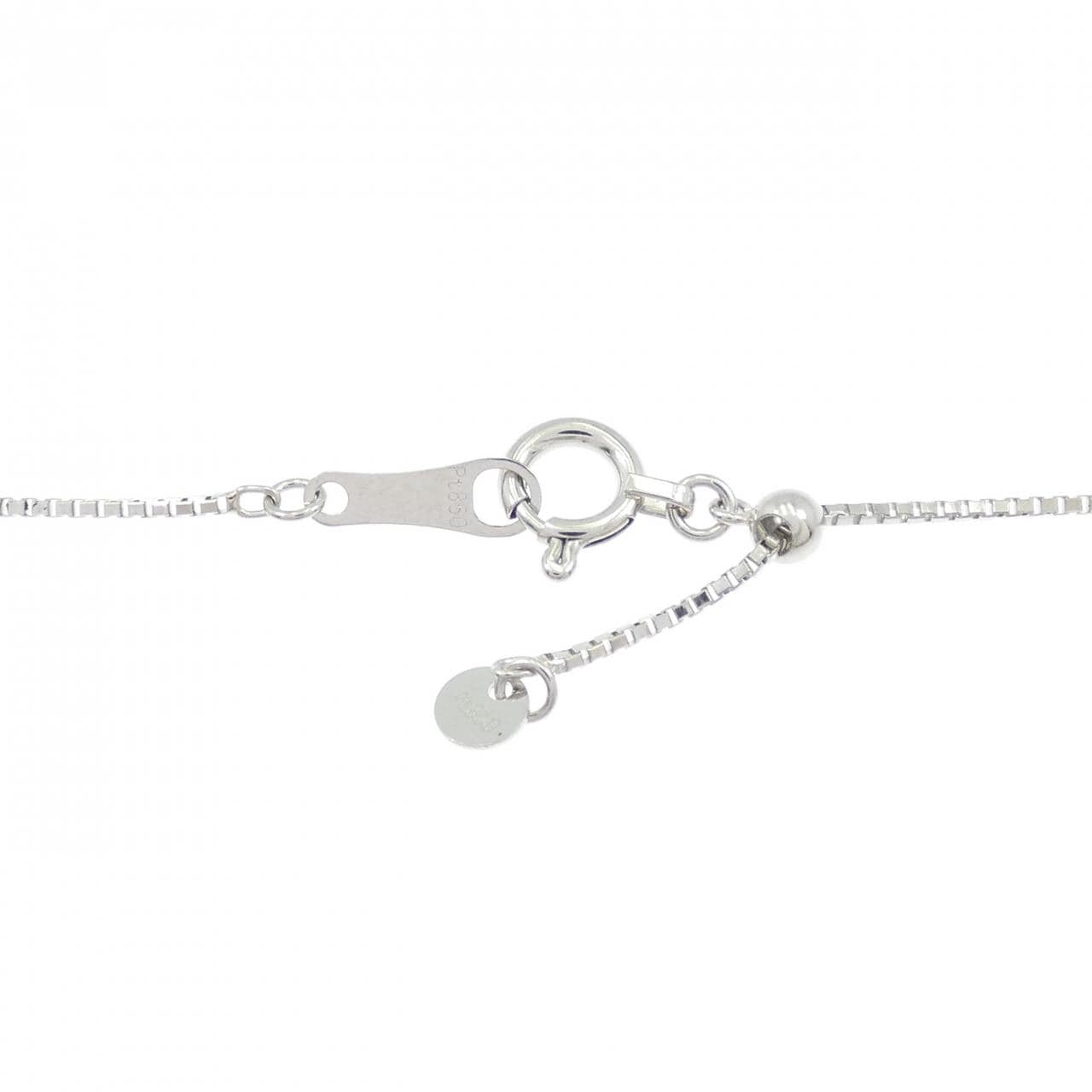 PT900/PT850 フラワー ダイヤモンド ネックレス 1.17CT