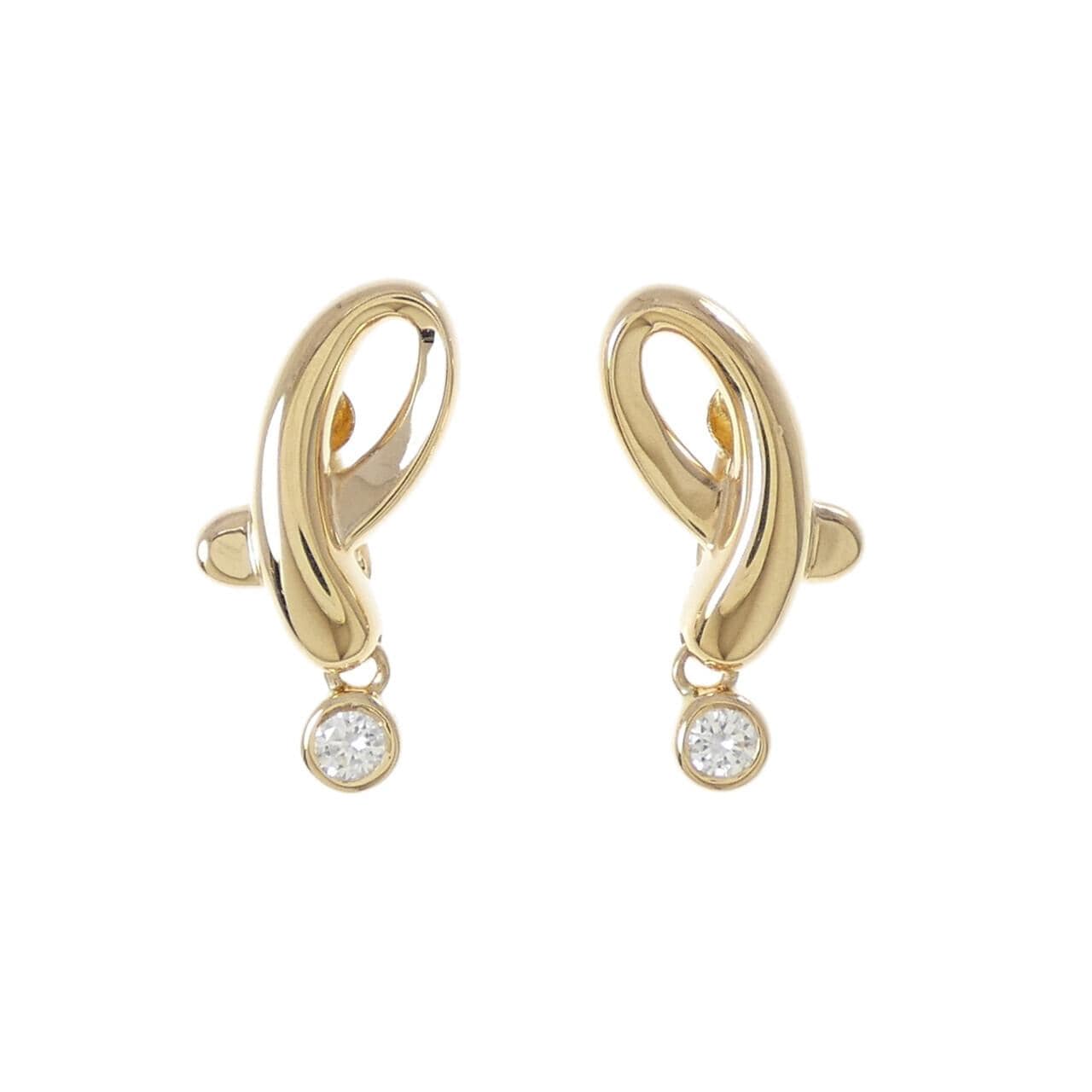 K18YG ダイヤモンド ピアス 0.10CT