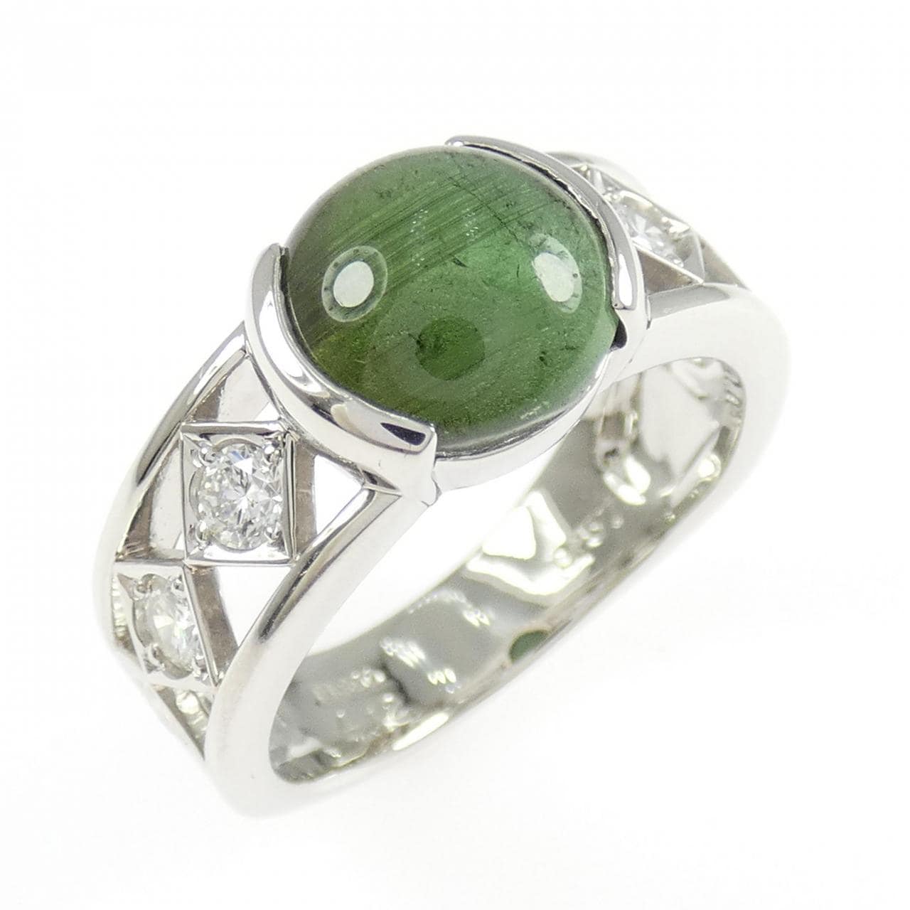 PT900 トルマリンキャッツアイ リング 4.12CT