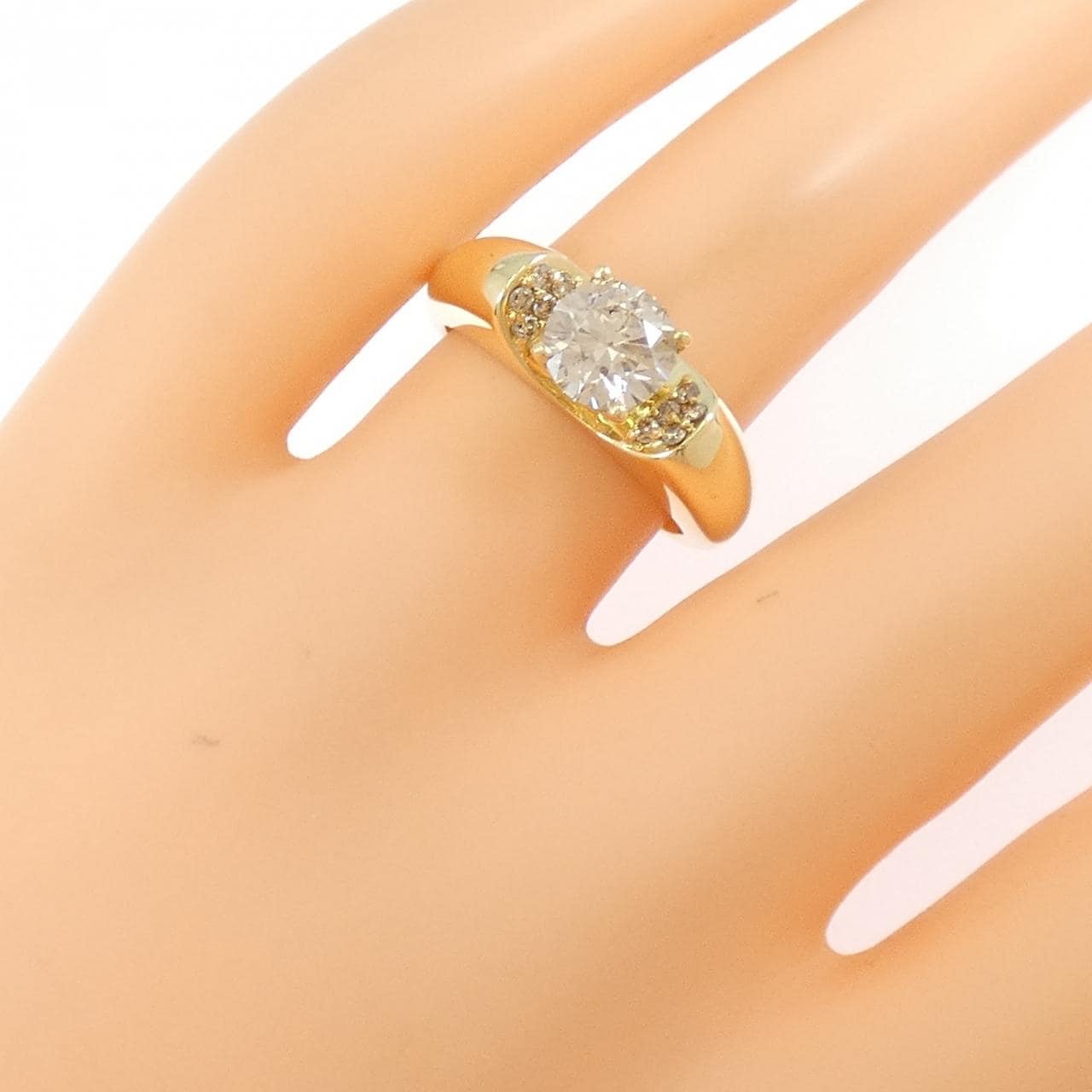 K18YG ダイヤモンド リング 1.02CT
