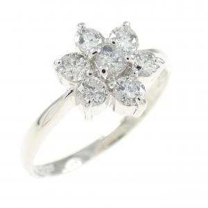 PT900 フラワー ダイヤモンド リング 0.50CT