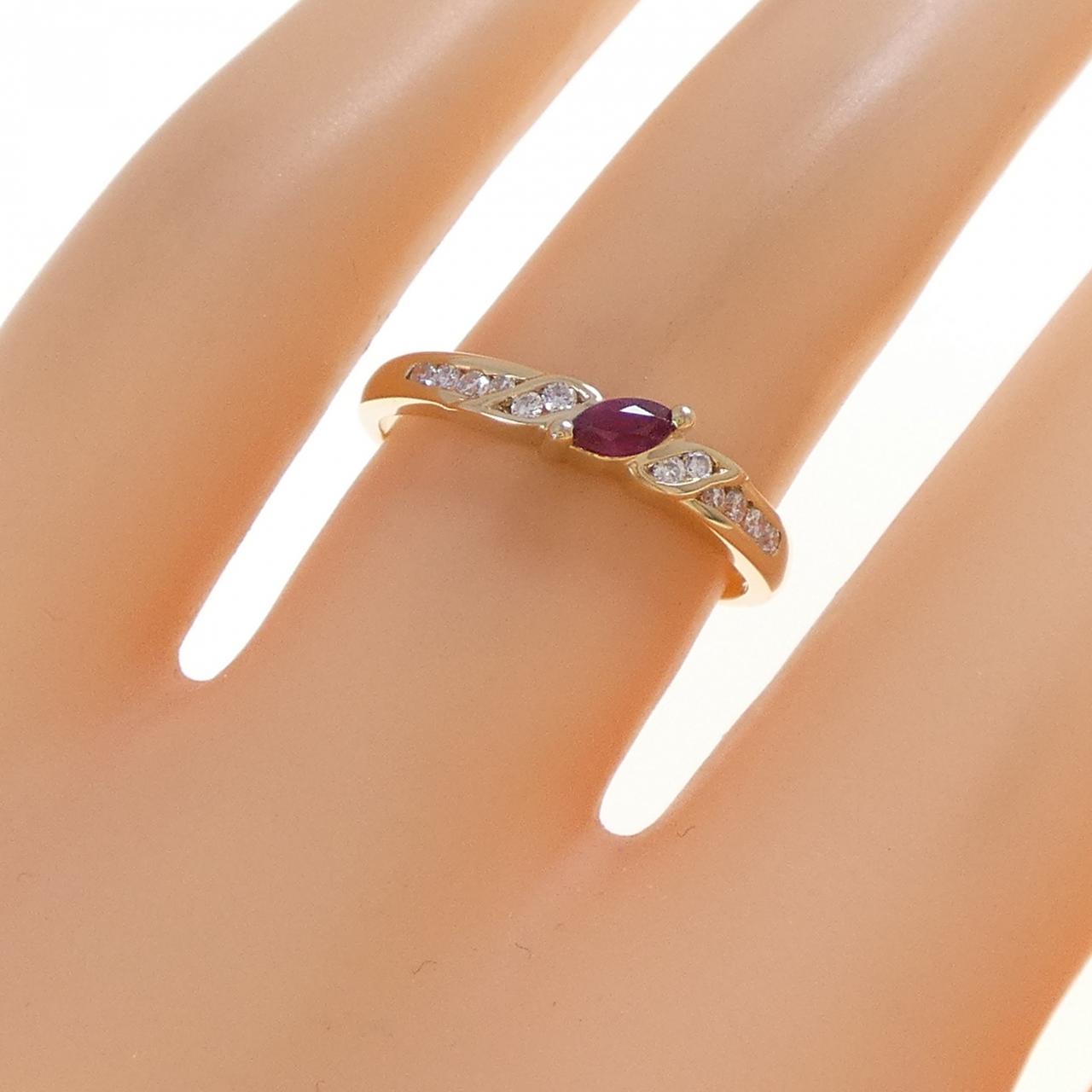 750YG ルビー リング