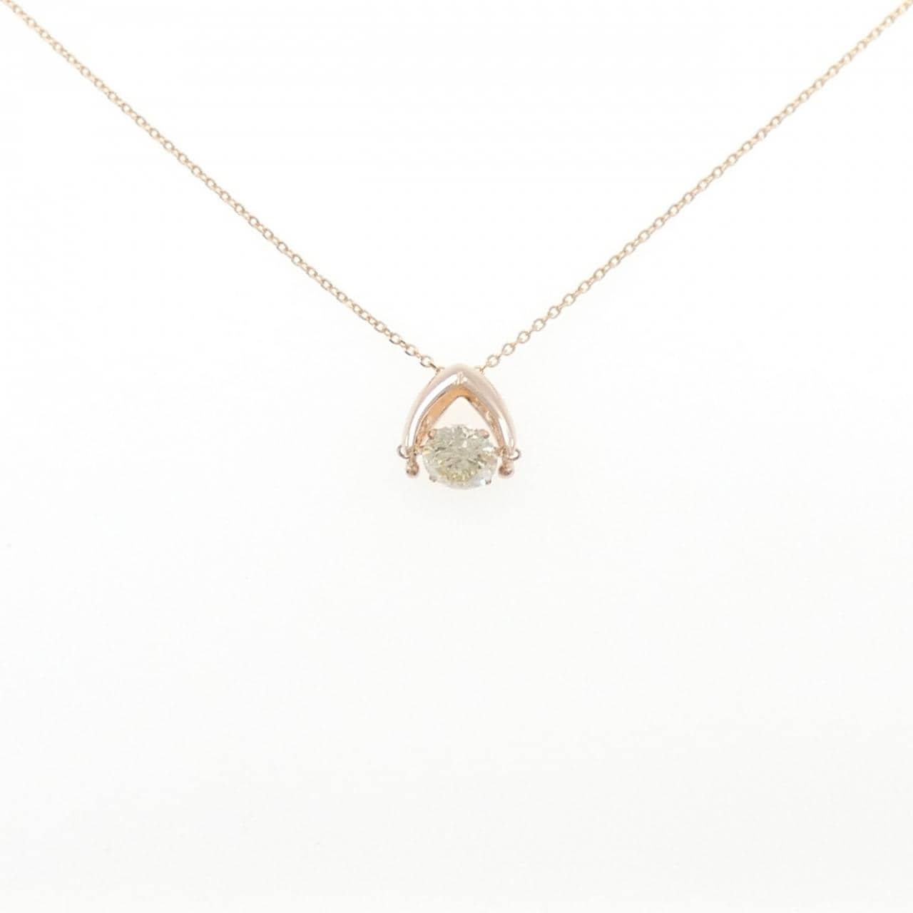 K18PG ダイヤモンド ネックレス 0.50CT