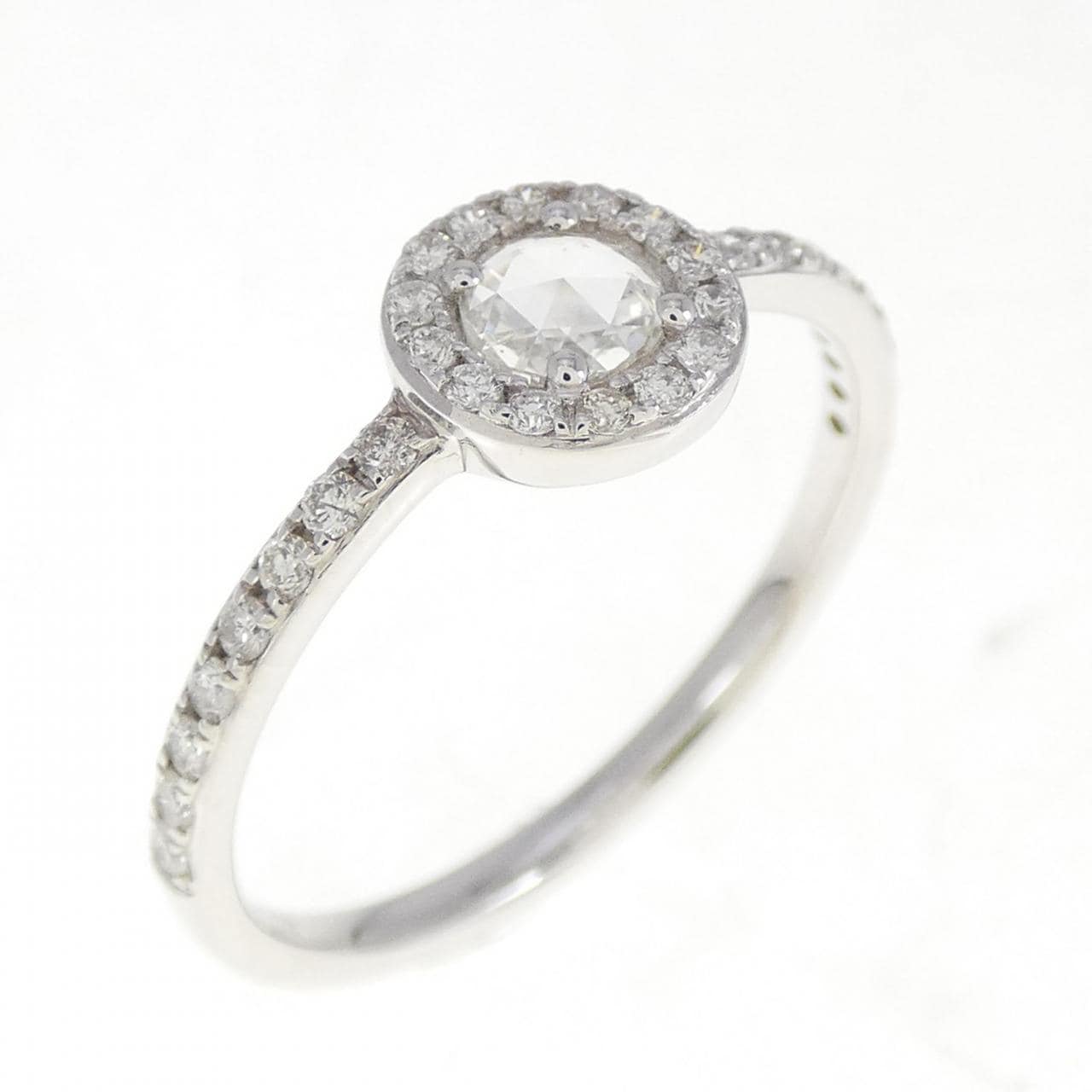 [BRAND NEW] K18WG Diamond Ring 0.15CT