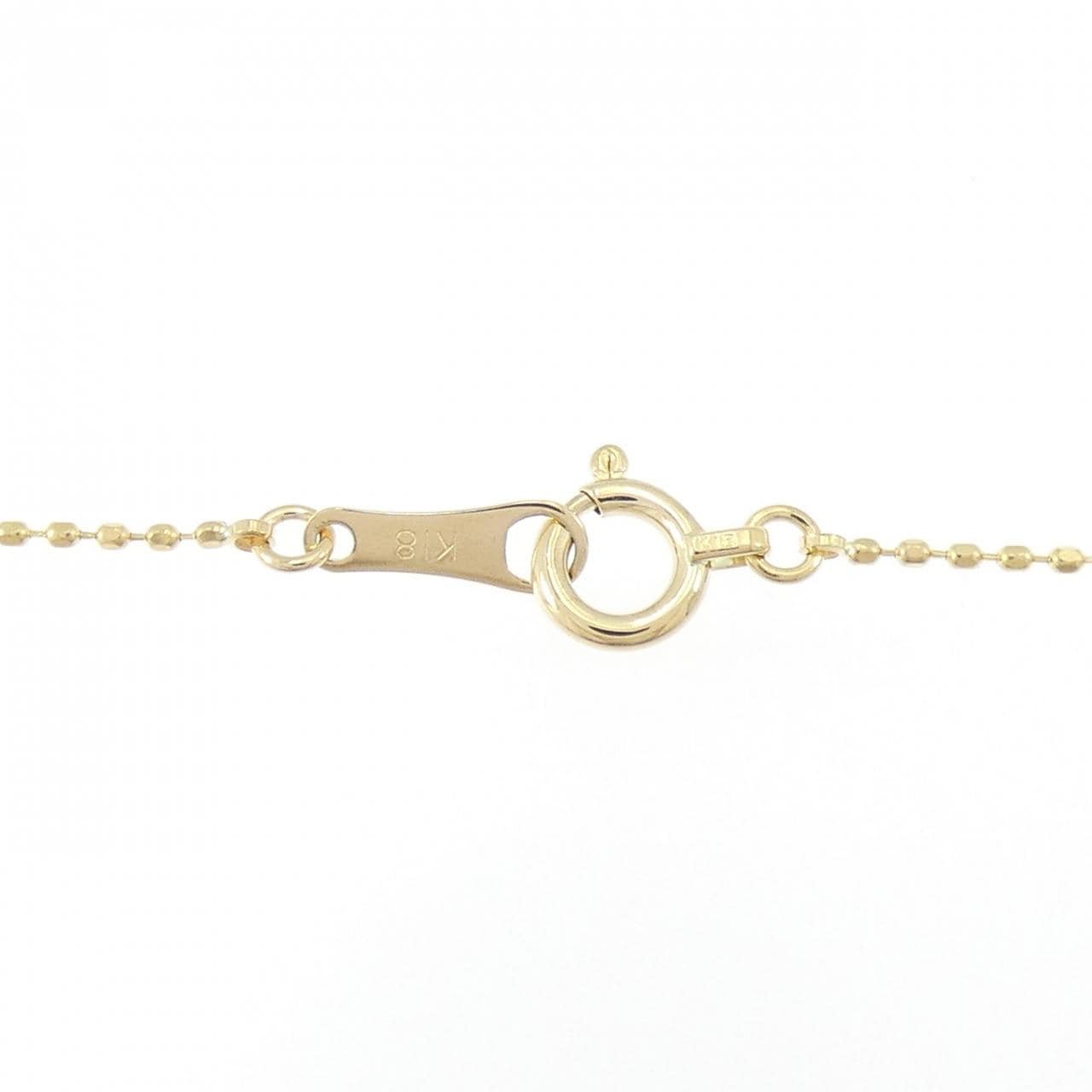 K18YG フラワー ダイヤモンド ネックレス 1.00CT