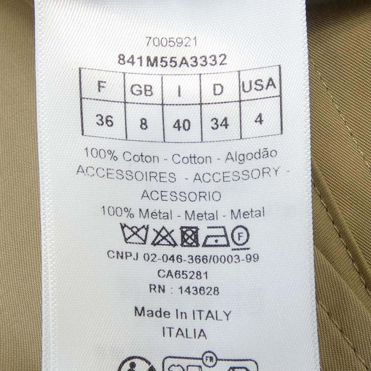 クリスチャンディオール CHRISTIAN DIOR 30MONTAIGNE 841M55A3332 トレンチコート