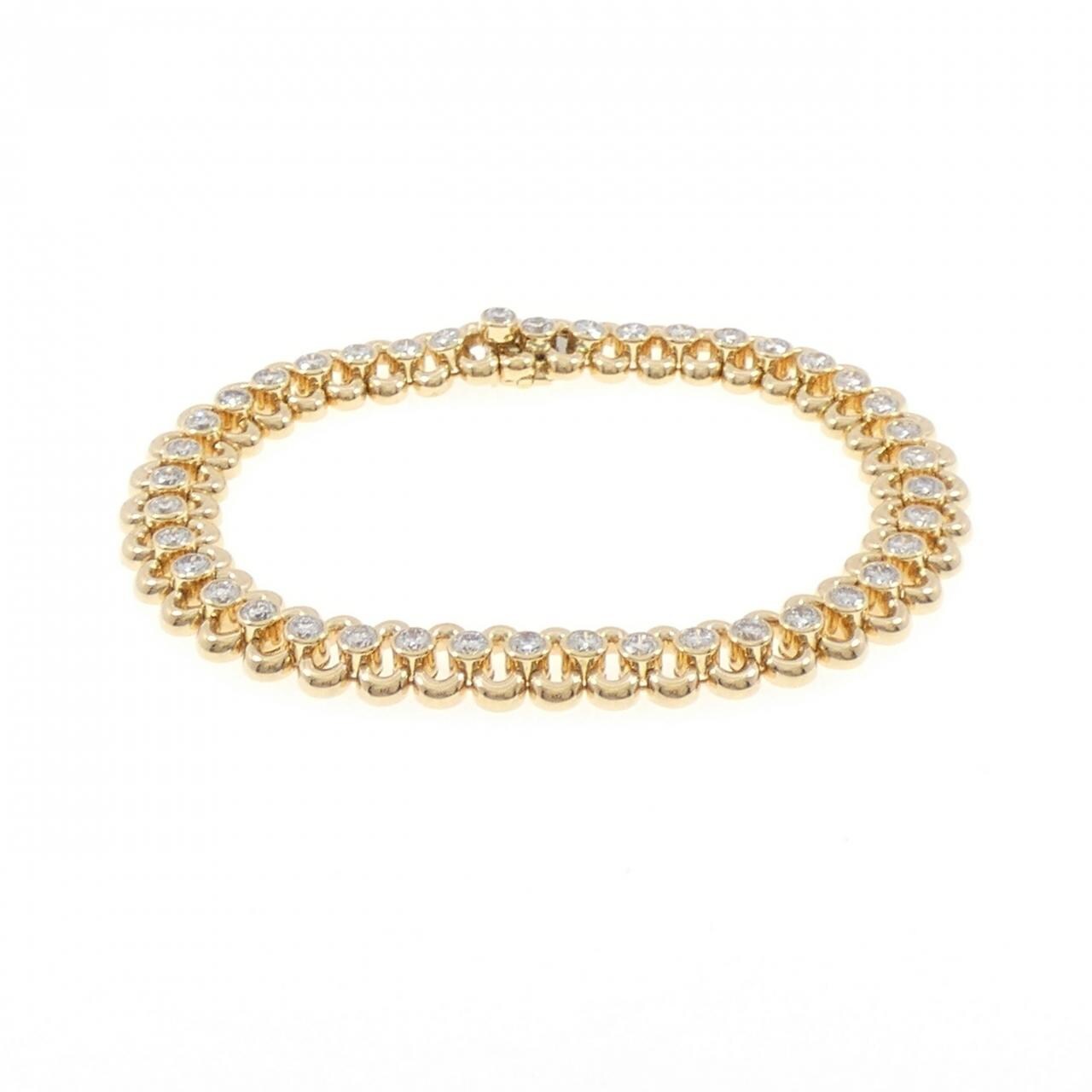 750YG/750WG ダイヤモンド ブレスレット