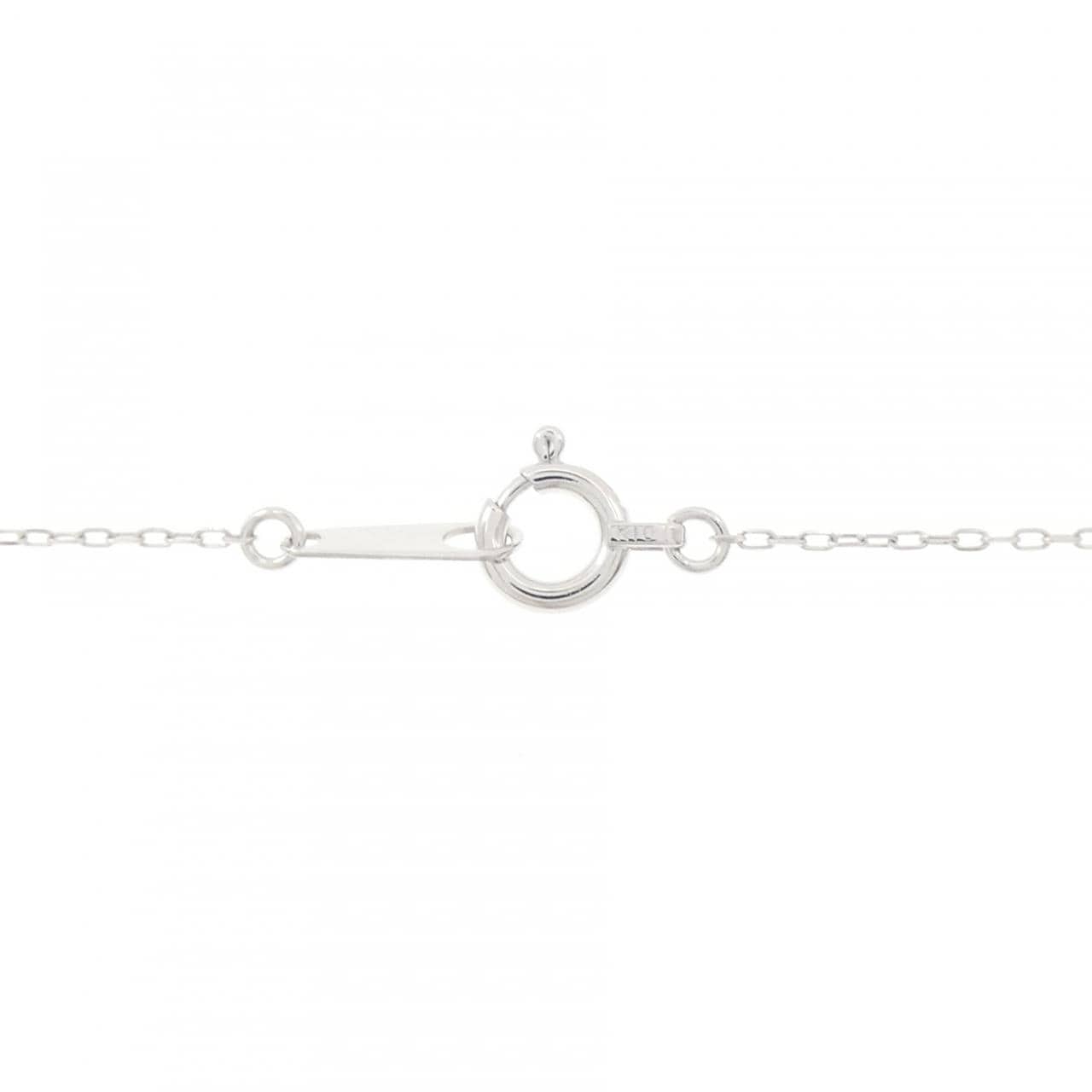 K10WG キャット ダイヤモンド ネックレス 0.03CT