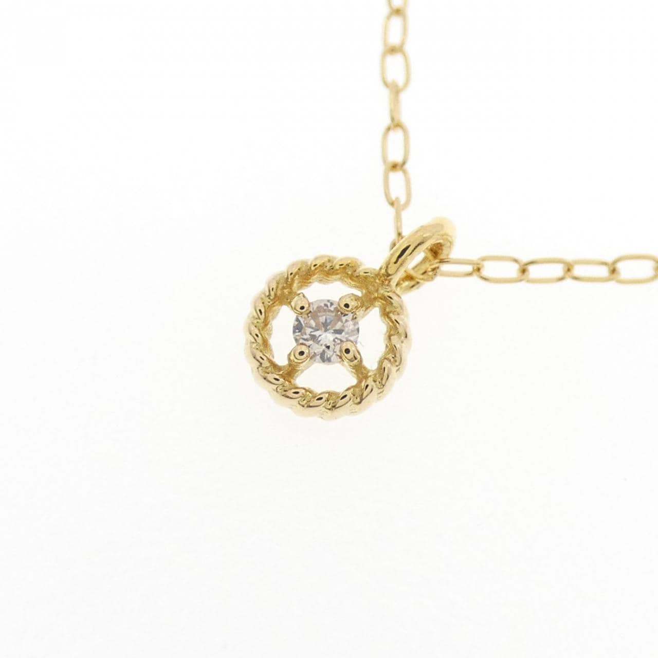 K18YG ダイヤモンド ネックレス 0.02CT