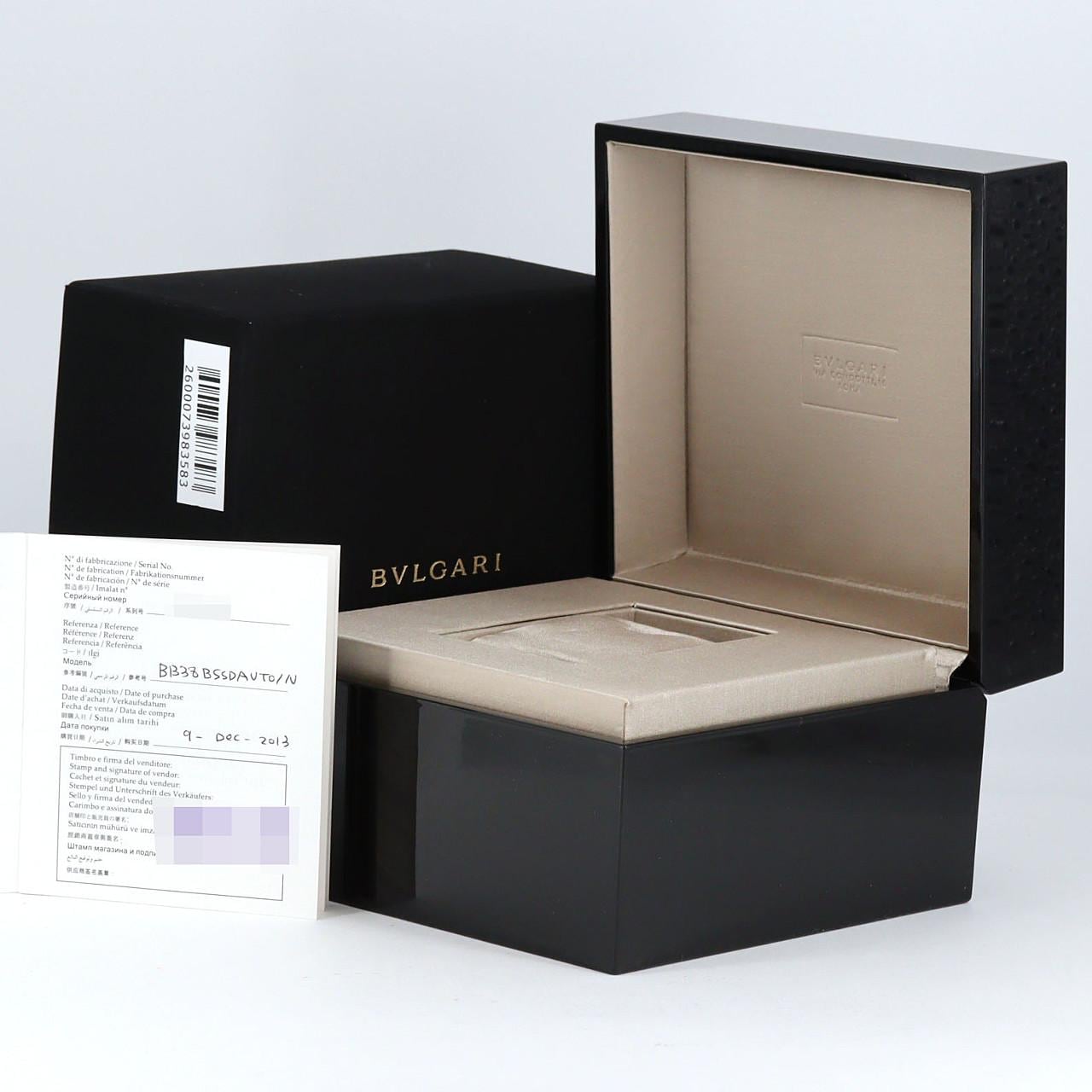 ブルガリ ブルガリブルガリ BB38SSAUTO/BB38BSSD/AT SS 自動巻